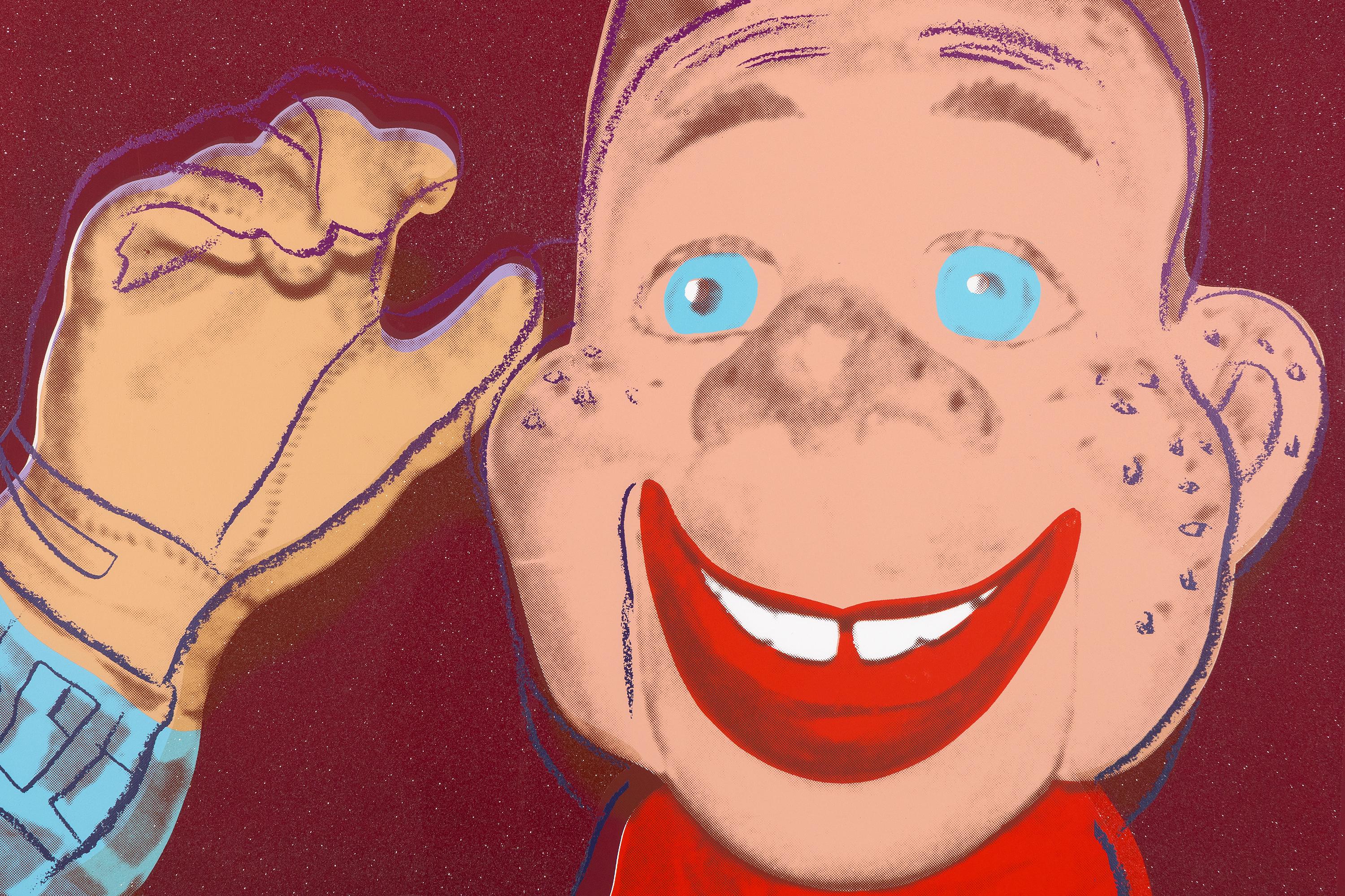 Howdy Doody (F&S II.263) - Brown Portrait Print by Andy Warhol