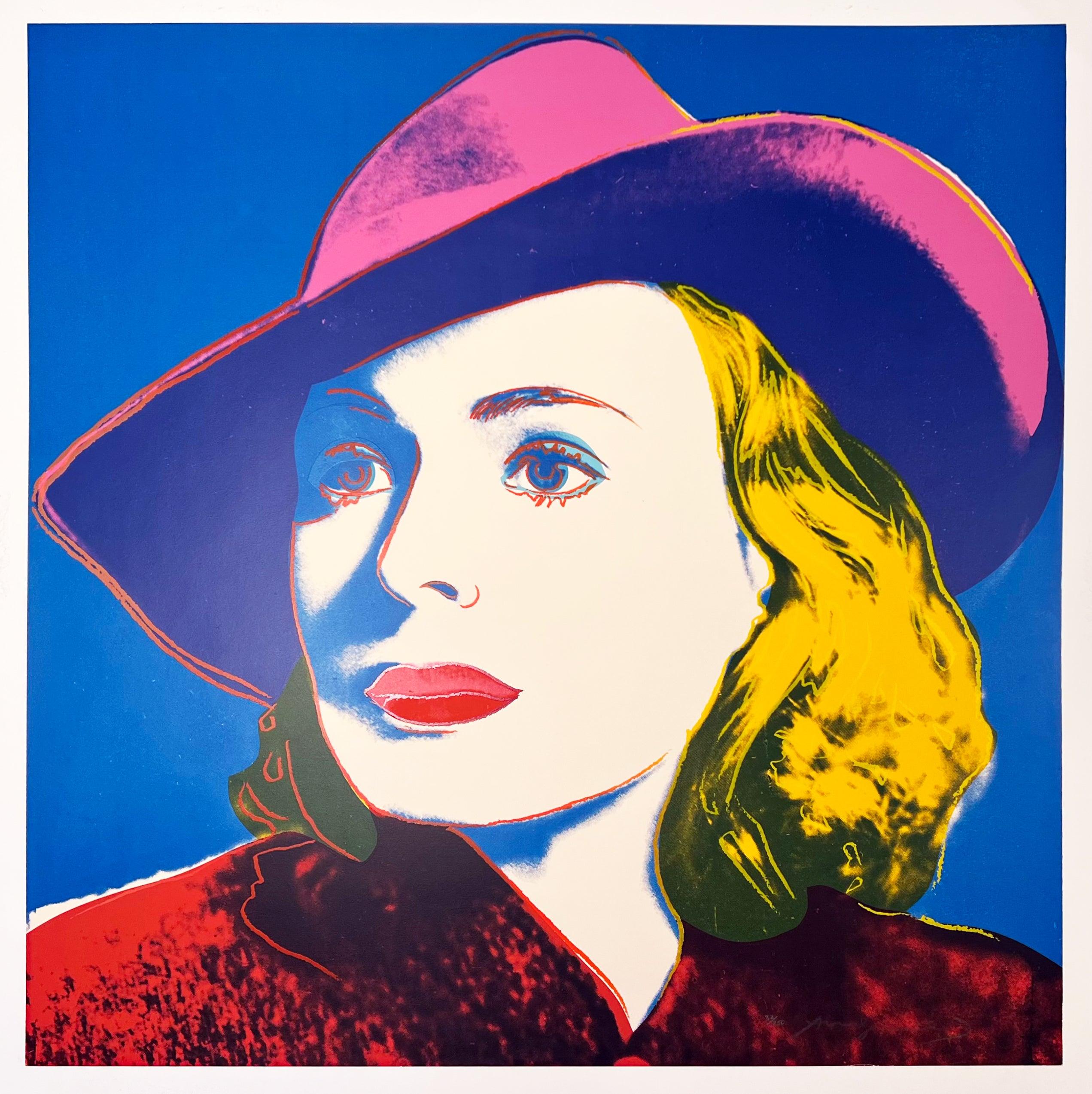 Ingrid Bergman with Hat - Print by Andy Warhol