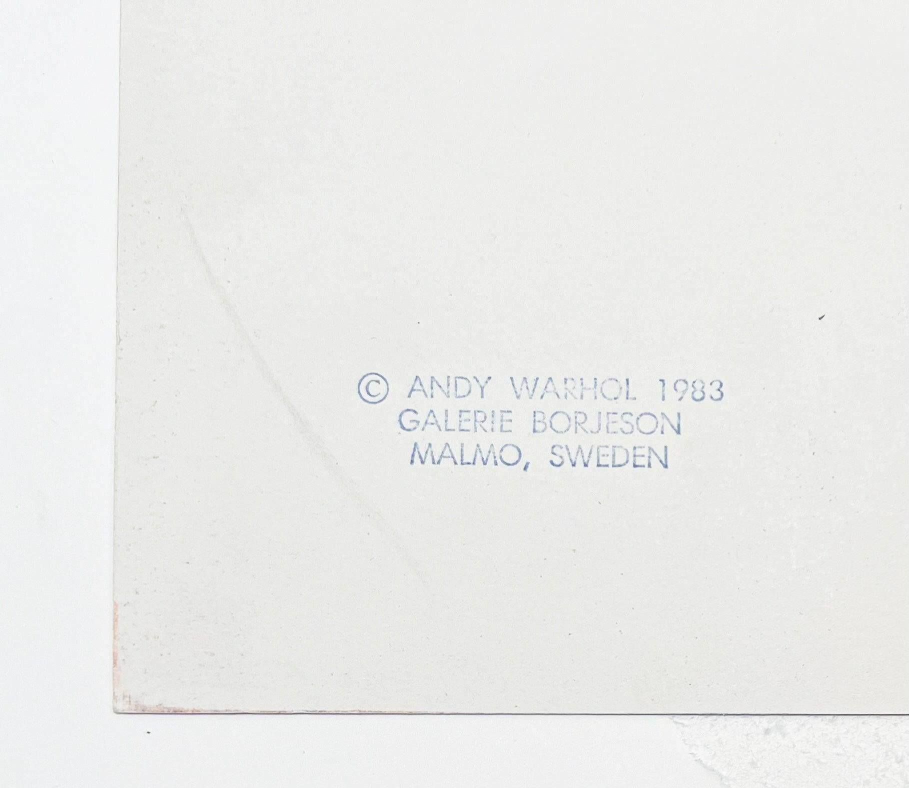 Artist: Andy Warhol
Title: Ingrid Bergman with Hat
Portfolio: Ingrid Bergman
Medium: Screenprint on Lenox Museum Board
Date: 1983
Edition: 32/250
Image Size: 38