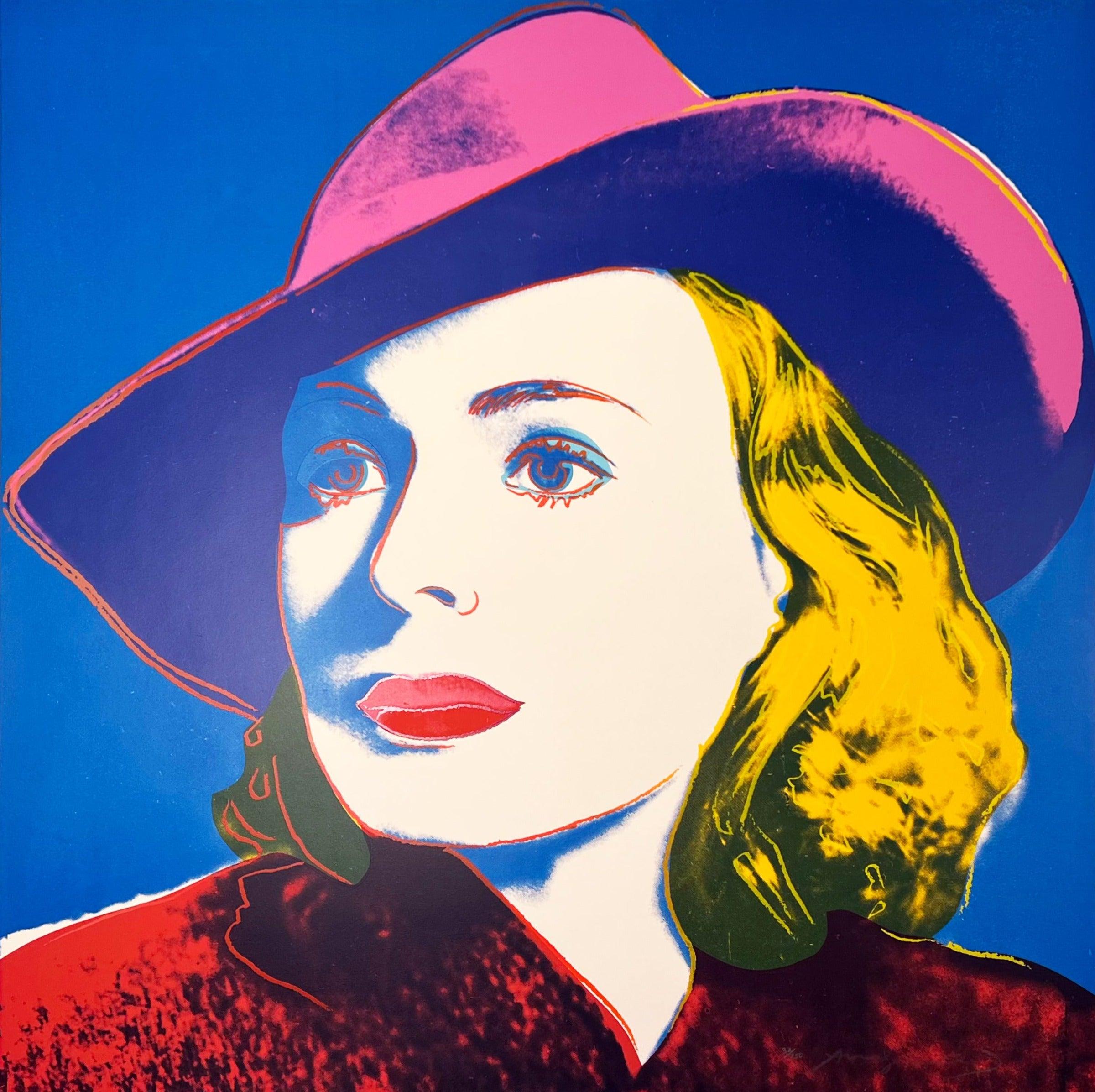 Andy Warhol Print - Ingrid Bergman with Hat