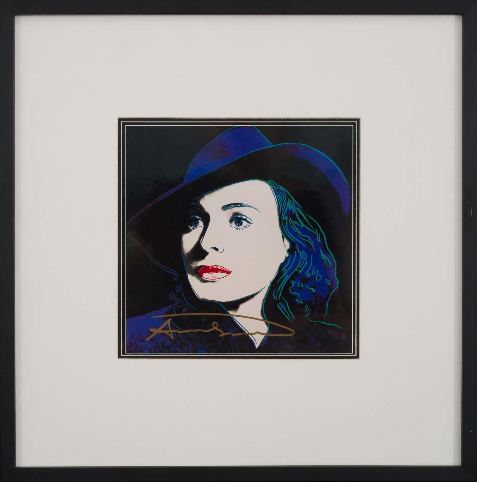 pop art ingrid bergman with hat