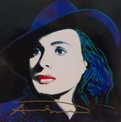 Ingrid Bergman (with Hat) - original modern Warhol lithograph pop art signed 