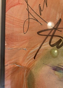 Interview-Cover (Signiert und beschriftet von Warhol der Prominenten Monique Van Vooren)