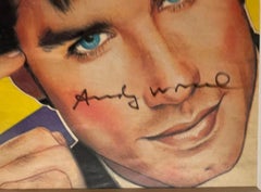 John Travolta Interview Magazine cover (Hand Signed by Andy Warhol) + Provenance