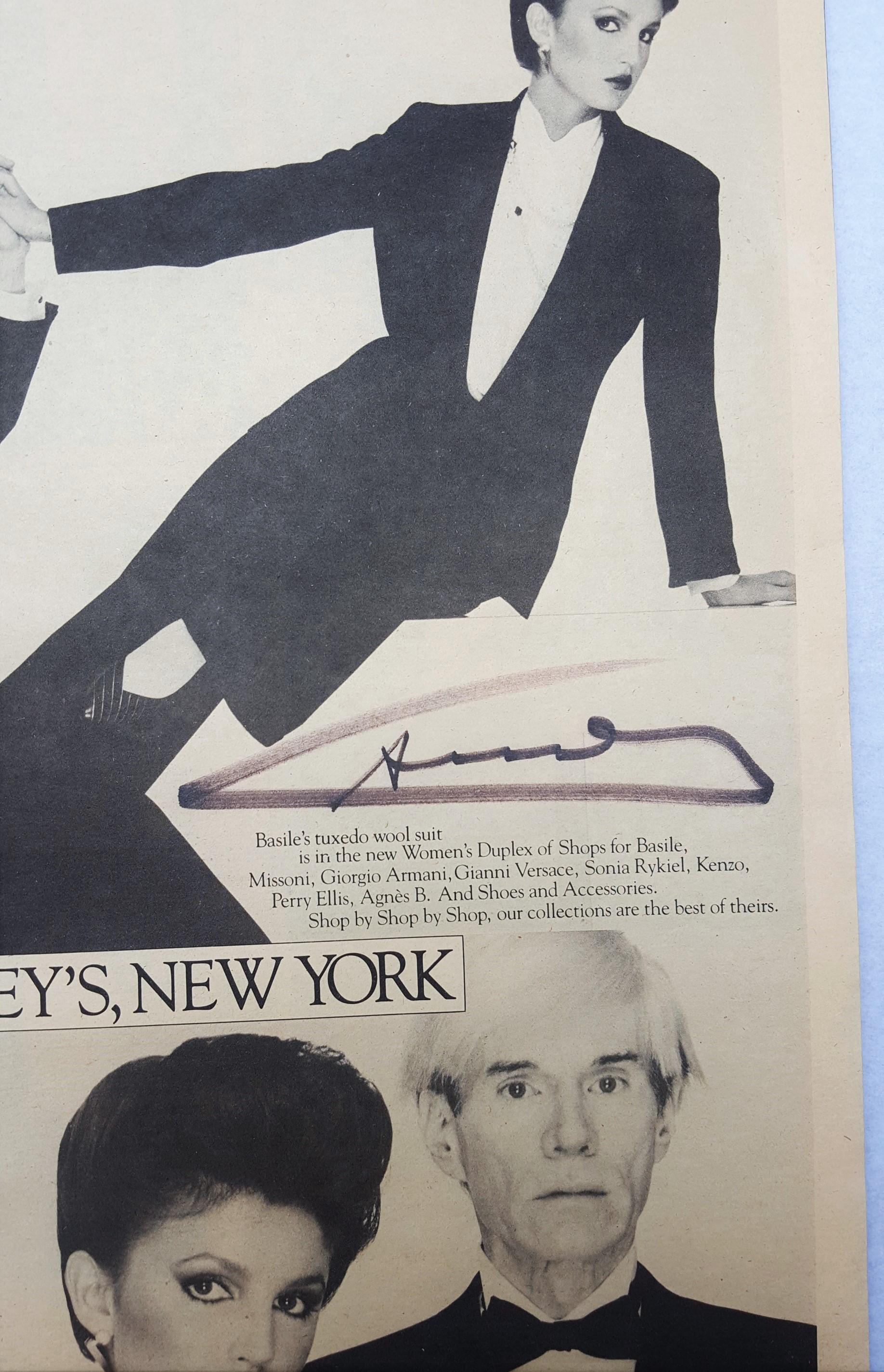 Interview Magazine (Diane von Furstenberg) (Signed by Andy Warhol) /// Pop Art  For Sale 6