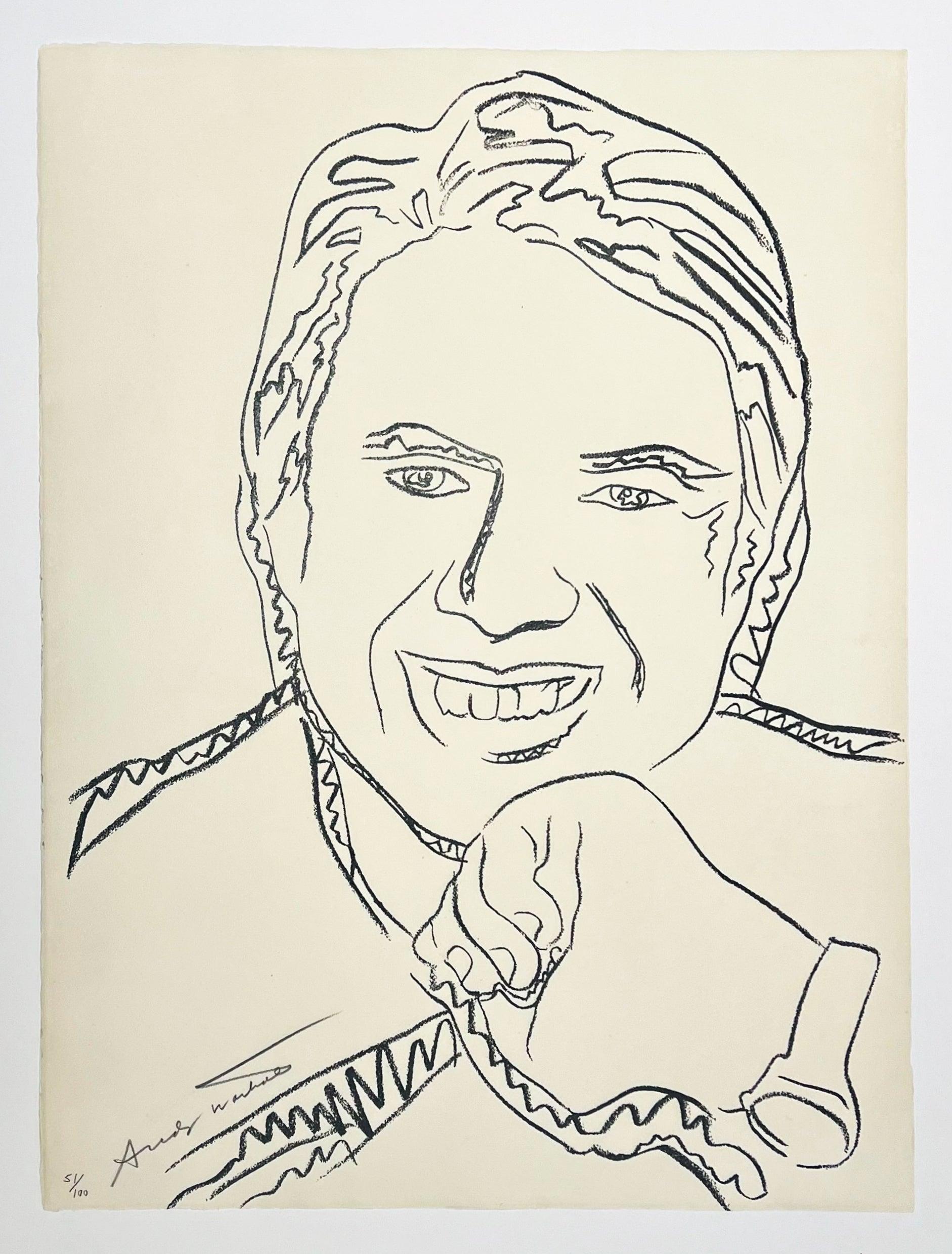 Artist: Andy Warhol
Title: Jimmy Carter III
Portfolio: Inaugural Impressions
Medium: Screenprint on J. Green paper
Date: 1977
Edition: 51/100
Frame Size: 36 1/2