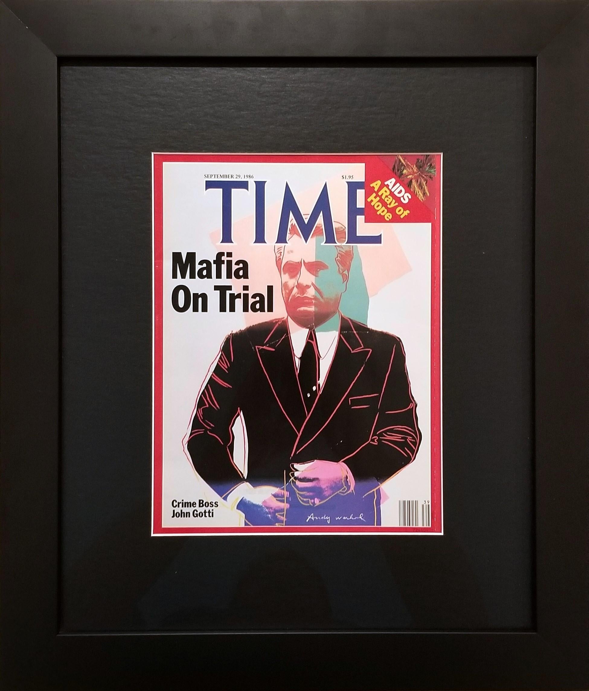 John Gotti (copertina di Time Magazine) /// Andy Warhol New York Pop Art Crimine mafioso 1