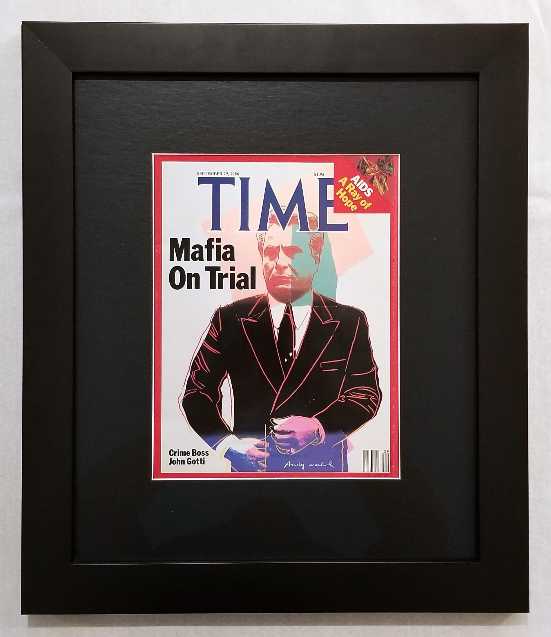John Gotti (copertina di Time Magazine) /// Andy Warhol New York Pop Art Crimine mafioso 2