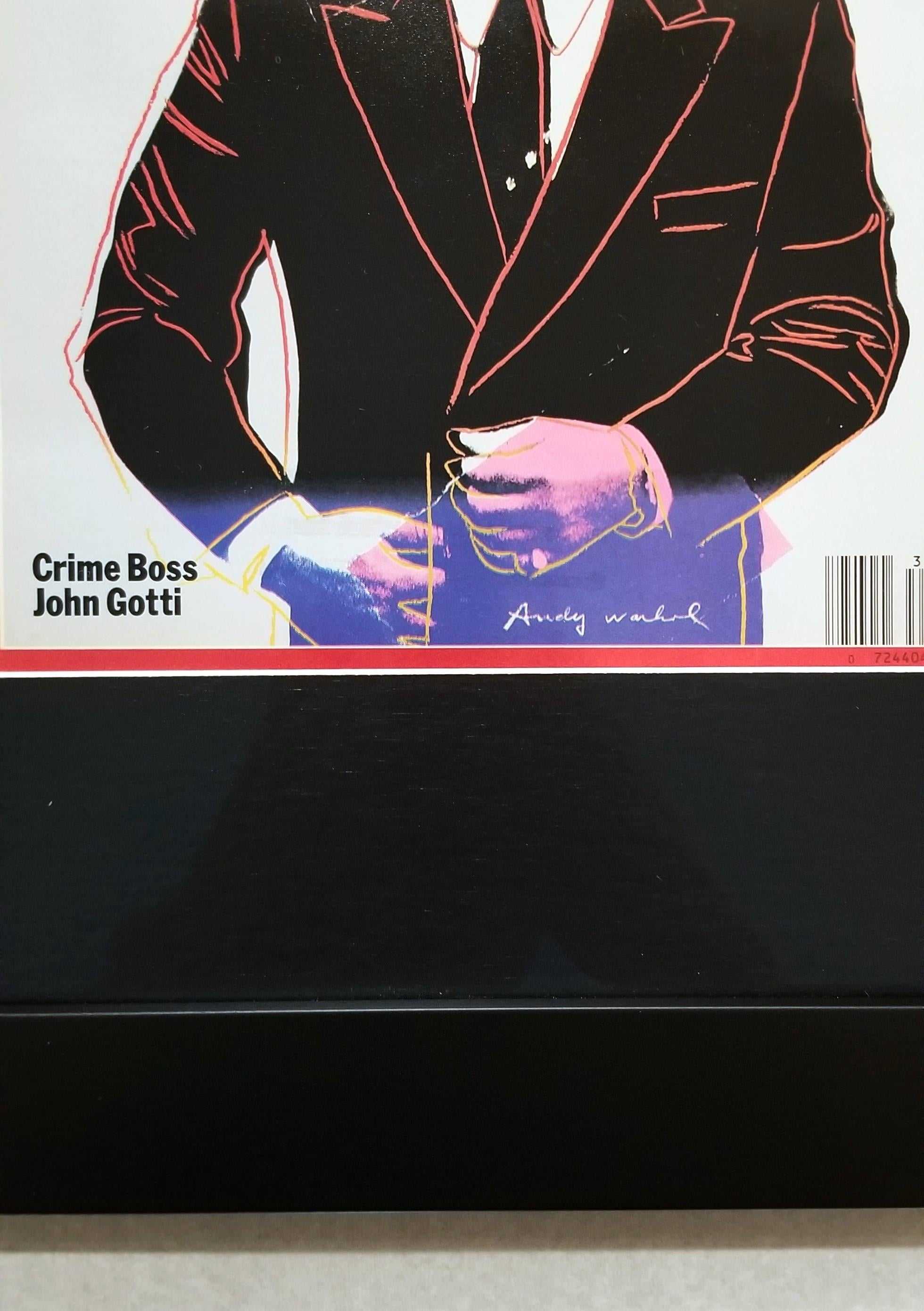 John Gotti (copertina di Time Magazine) /// Andy Warhol New York Pop Art Crimine mafioso 8
