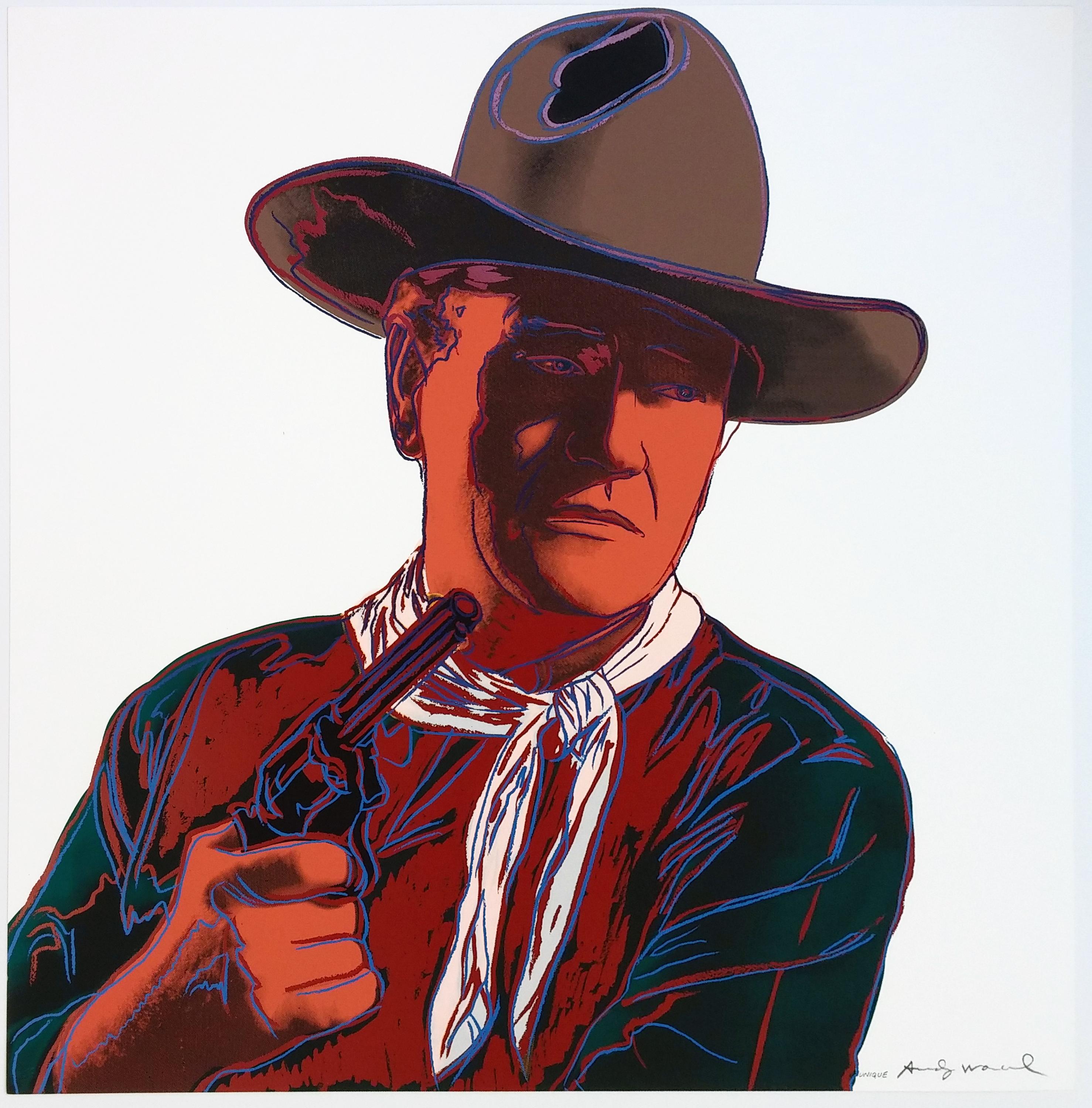 Andy Warhol Figurative Print - JOHN WAYNE FS II.377