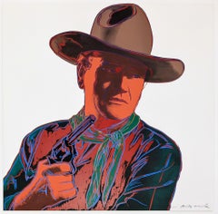 John Wayne FS IIB 377 (unique hand signed screen print from Cowboys and Indians)