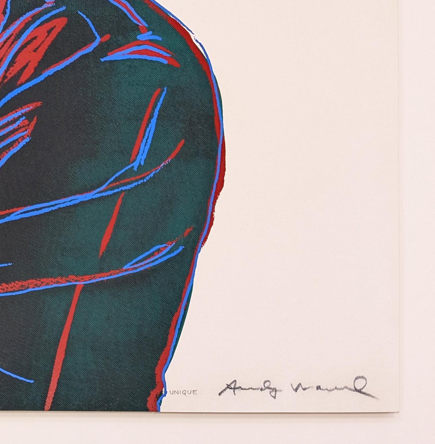 John Wayne FS IIB 377 (unique hand signed screen print from Cowboys and Indians) - Pop Art Print by Andy Warhol