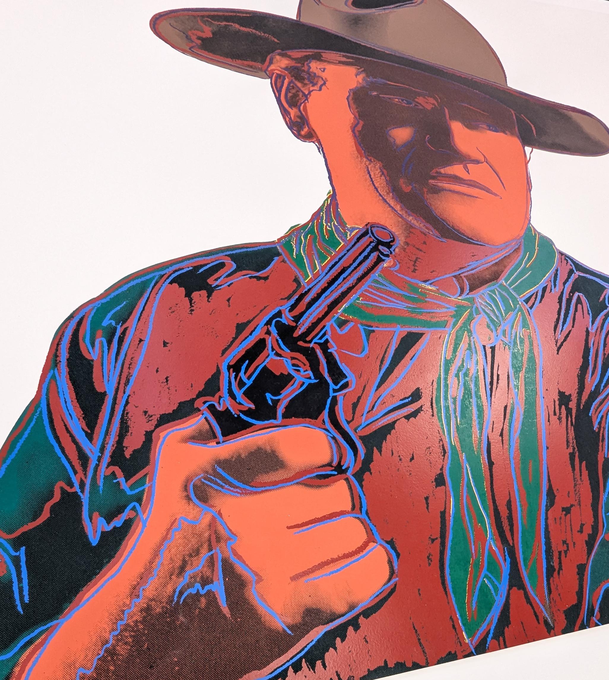 John Wayne FS IIB 377 (unique hand signed screen print from Cowboys and Indians) 2
