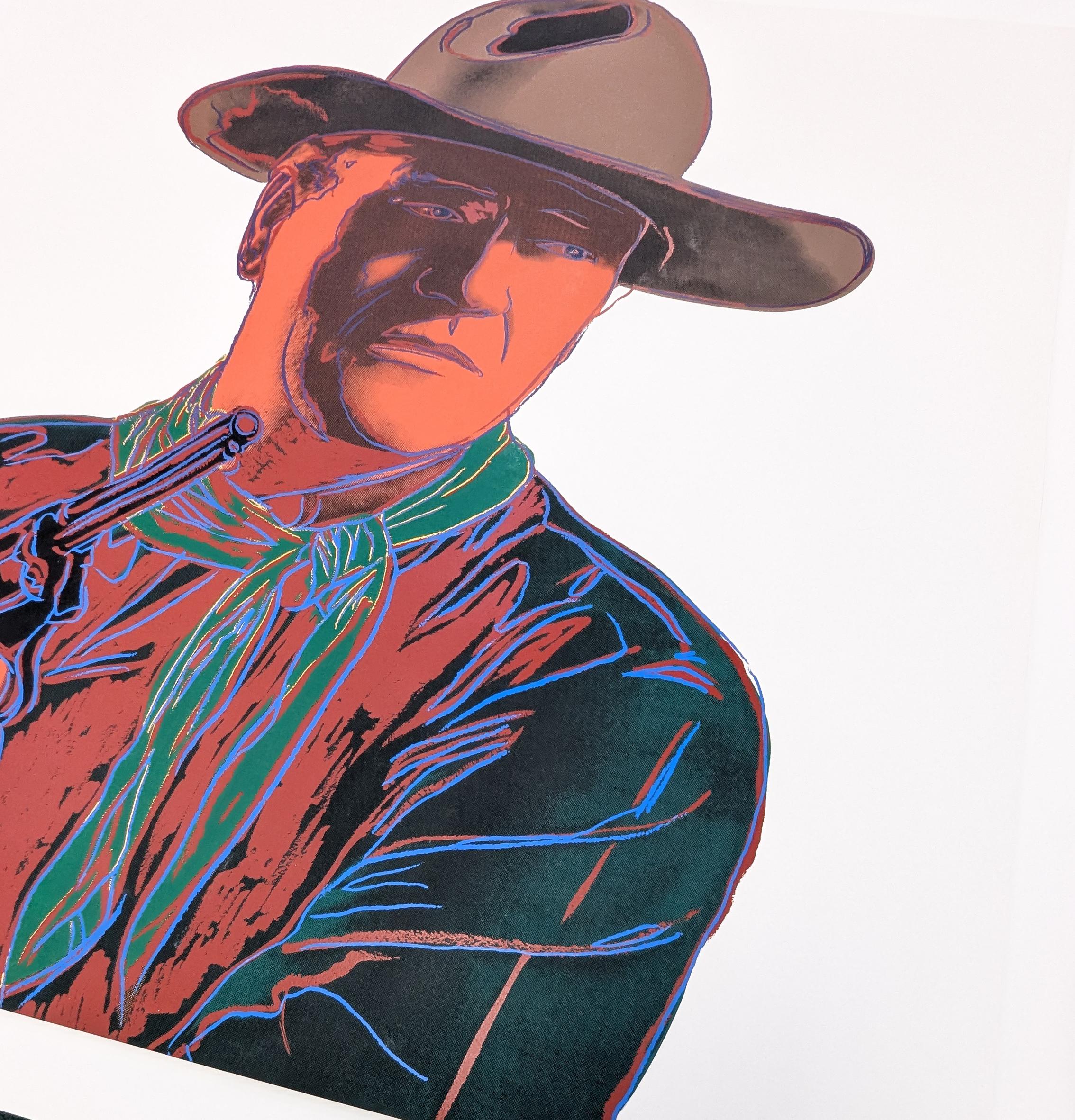 John Wayne FS IIB 377 (unique hand signed screen print from Cowboys and Indians) 3