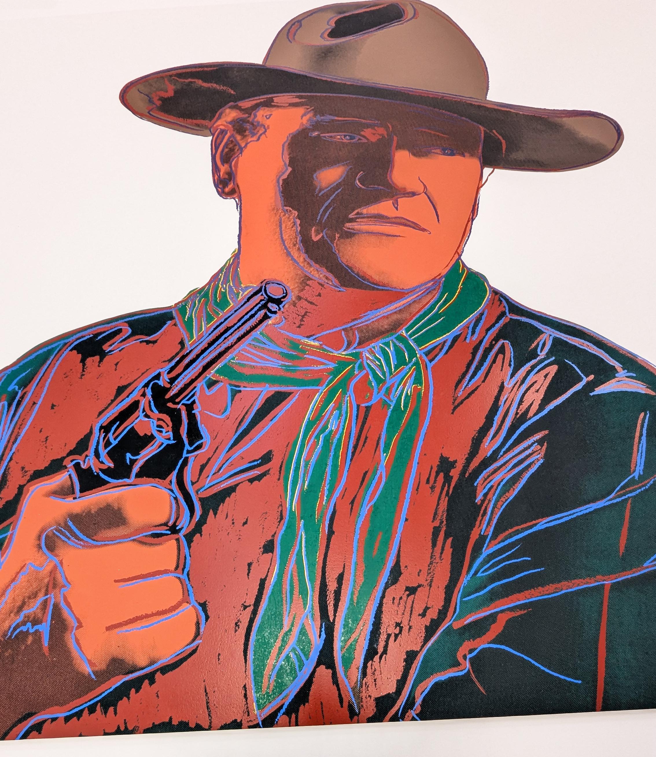 John Wayne FS IIB 377 (unique hand signed screen print from Cowboys and Indians) 4