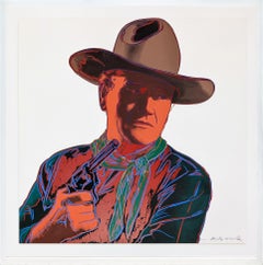 John Wayne FS IIB 377 (unique hand signed screen print from Cowboys and Indians)