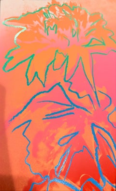 'Kiku', Andy Warhol Original Print, Floral Abstract 1980s Pop Art