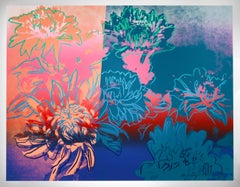 'Kiku', Andy Warhol Original Print, Floral Abstract 1980s Pop Art