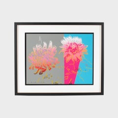 Kiku  Andy Warhol, artiste pop à tirage limité, fleurs en couleur