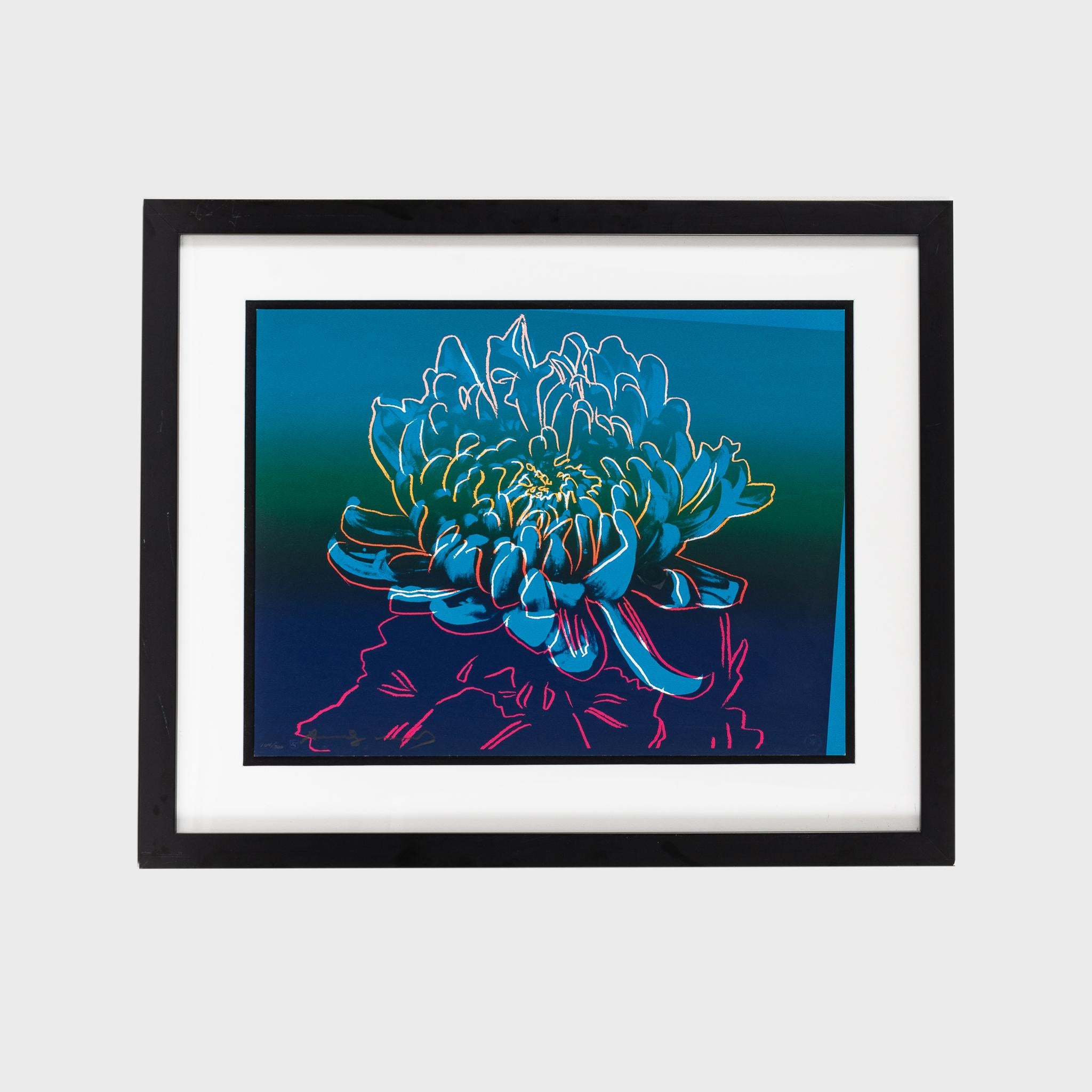 Screen print in colours on Rives BFK wove paper

Edition of 300

50 x 66 cm (19.7 x 26.1 in)

Frame: 74.5 x 90.6 cm (29.3 x 35.6 in)

Signed and numbered on the front

Prints are in excellent condition considering their age. Under inspection there