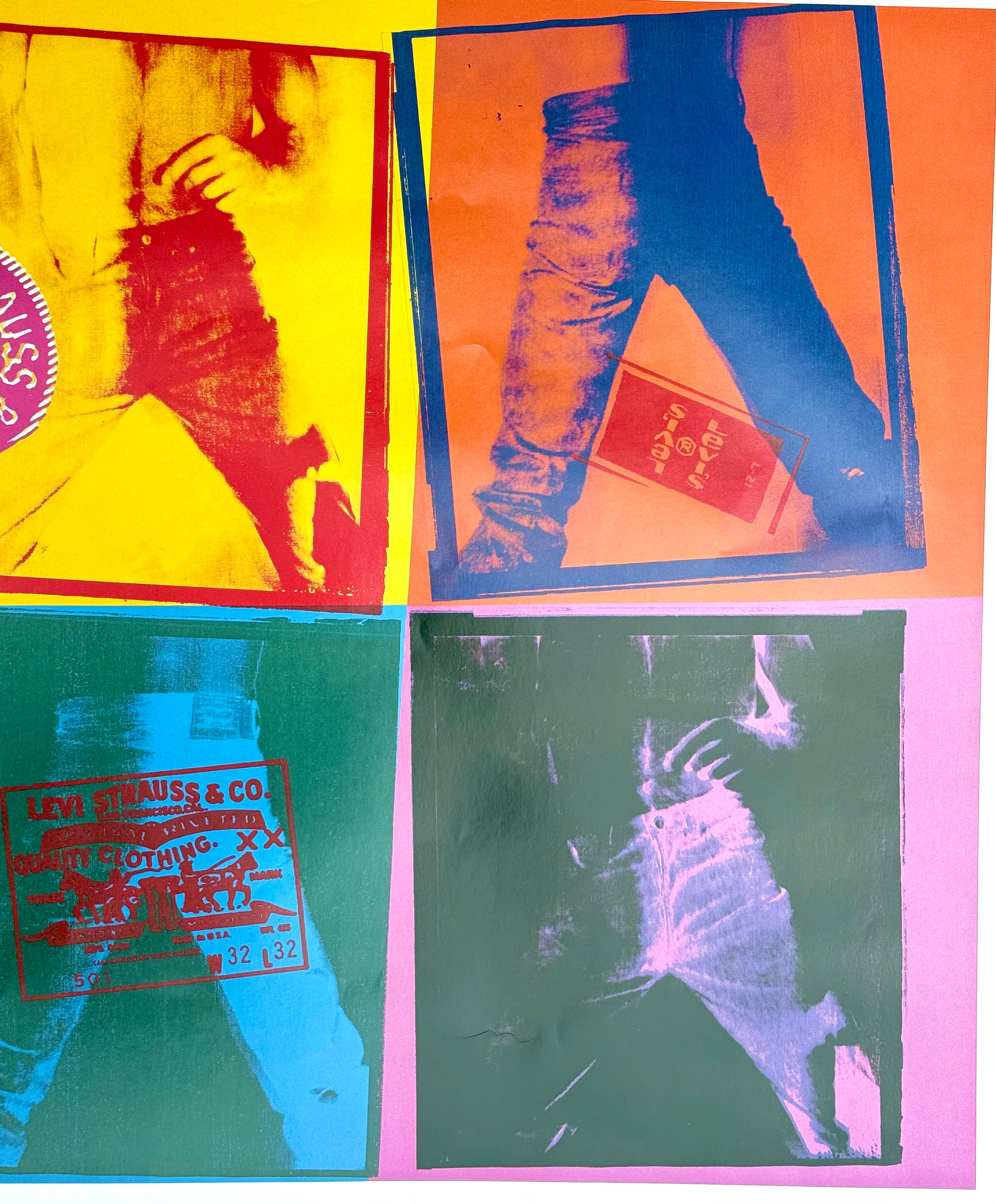 “Levi’s 501 Jeans” - Red Print by Andy Warhol