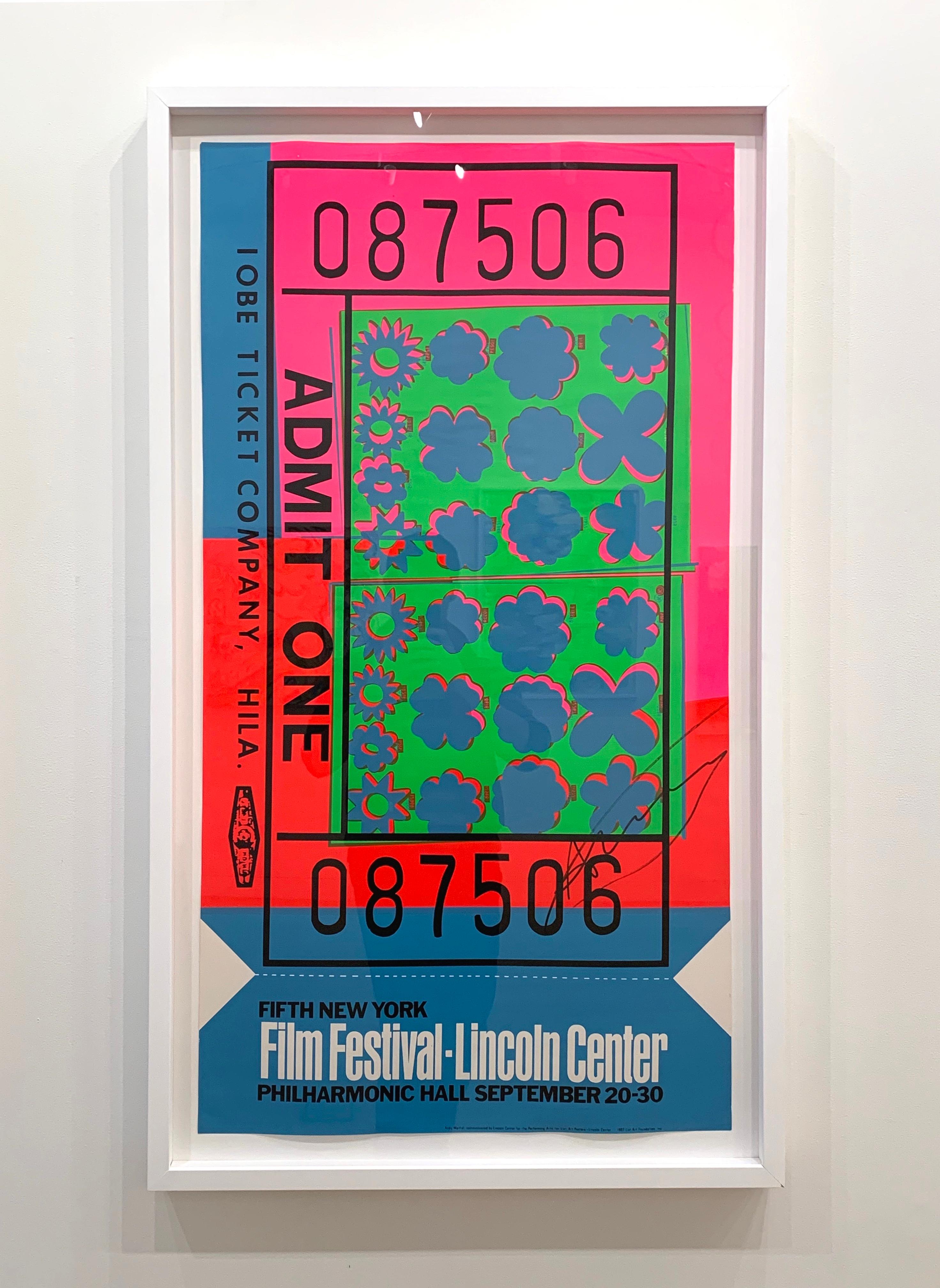 Andy Warhol Figurative Print - Lincoln Center Ticket (F. & S. 19, R. p. 30)