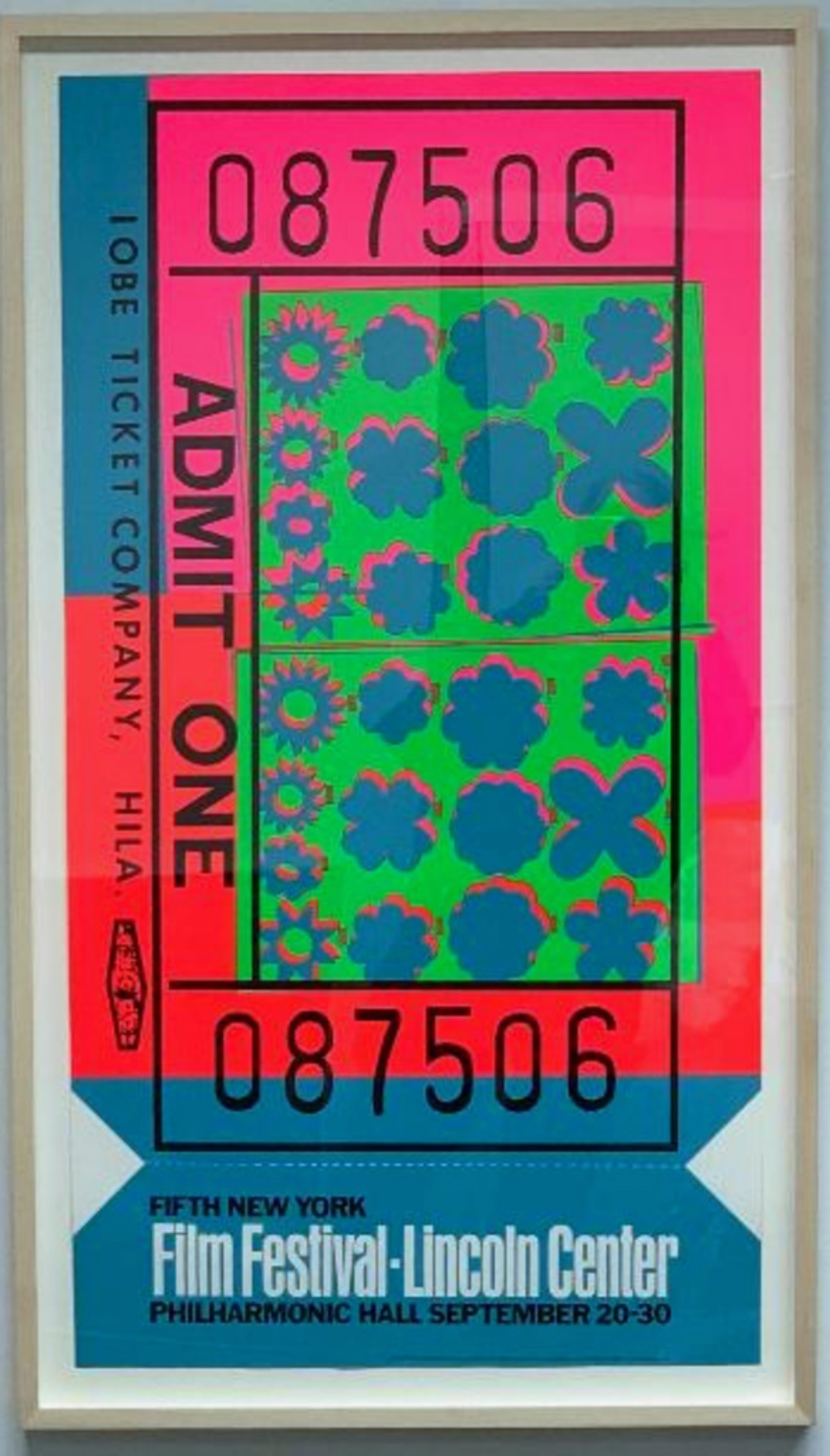 Lincoln Center Ticket (Feldman & Schellmann II.19) Limitierte Auflage '60er Jahre Pop Art (Pop-Art), Print, von Andy Warhol