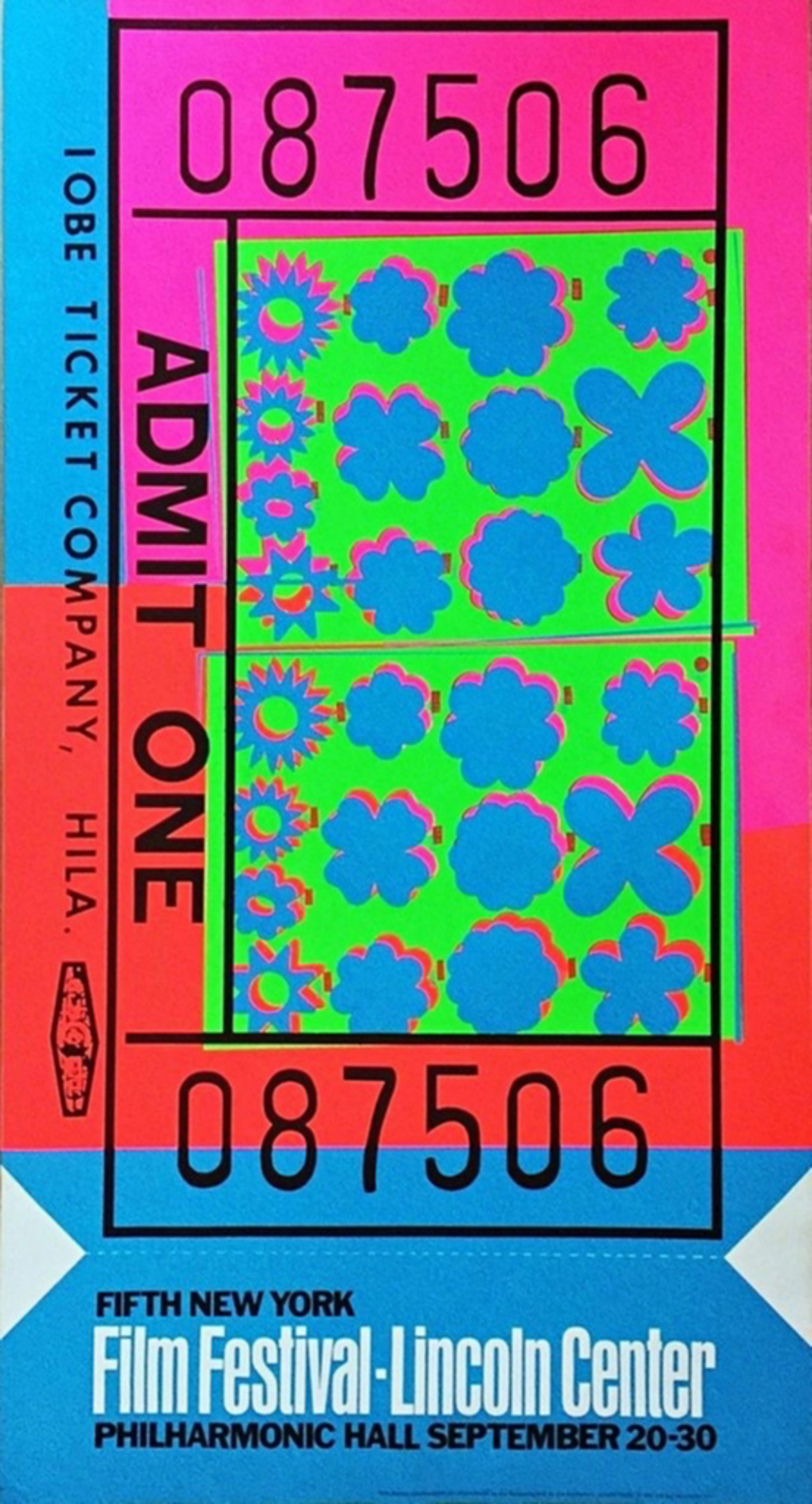 Lincoln Center Ticket (Feldman & Schellmann II.19) Limitierte Auflage '60er Jahre Pop Art 1