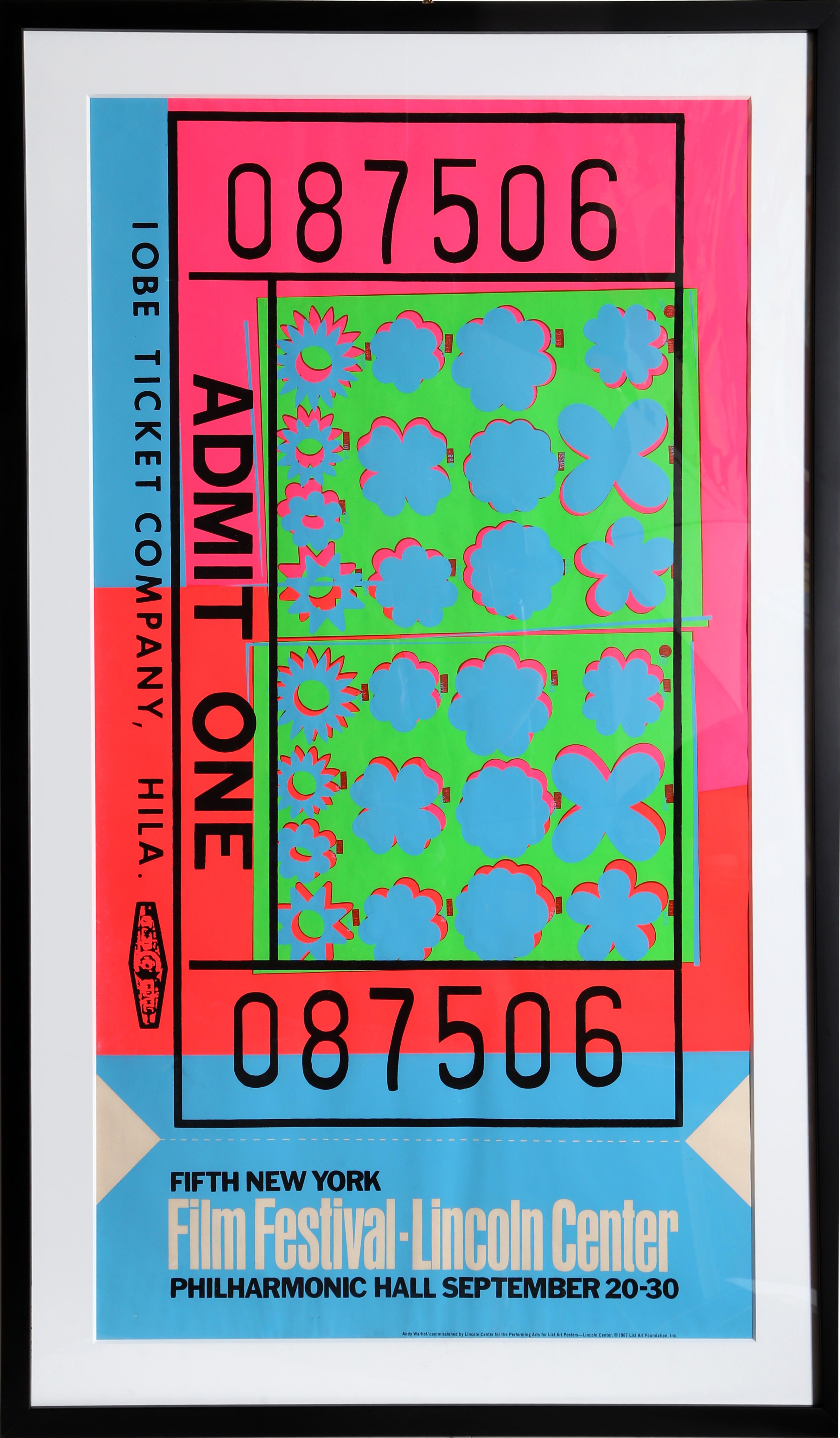 andy warhol lincoln center ticket