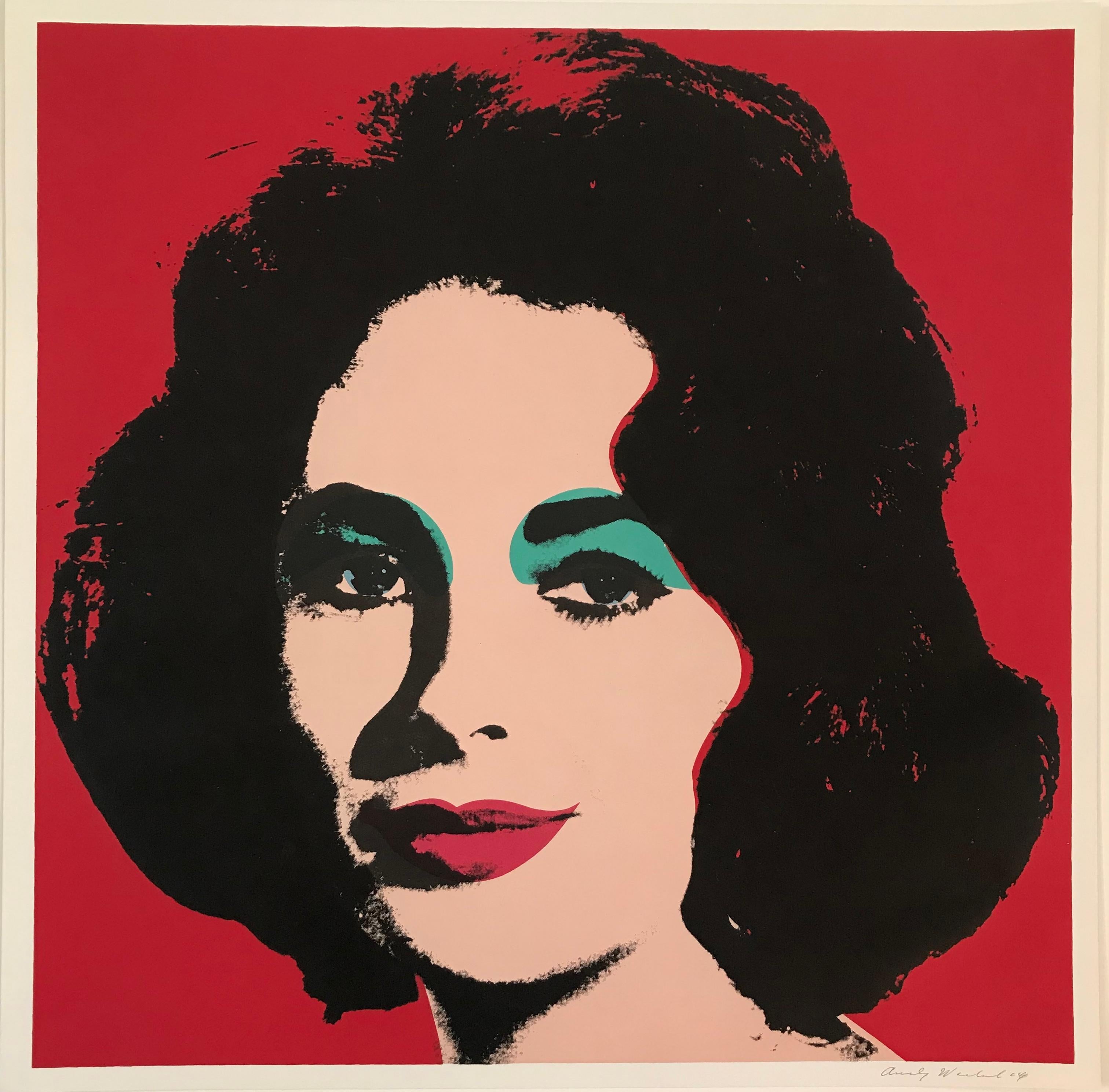 Andy Warhol Portrait Print - Liz 1964 F&S II.7