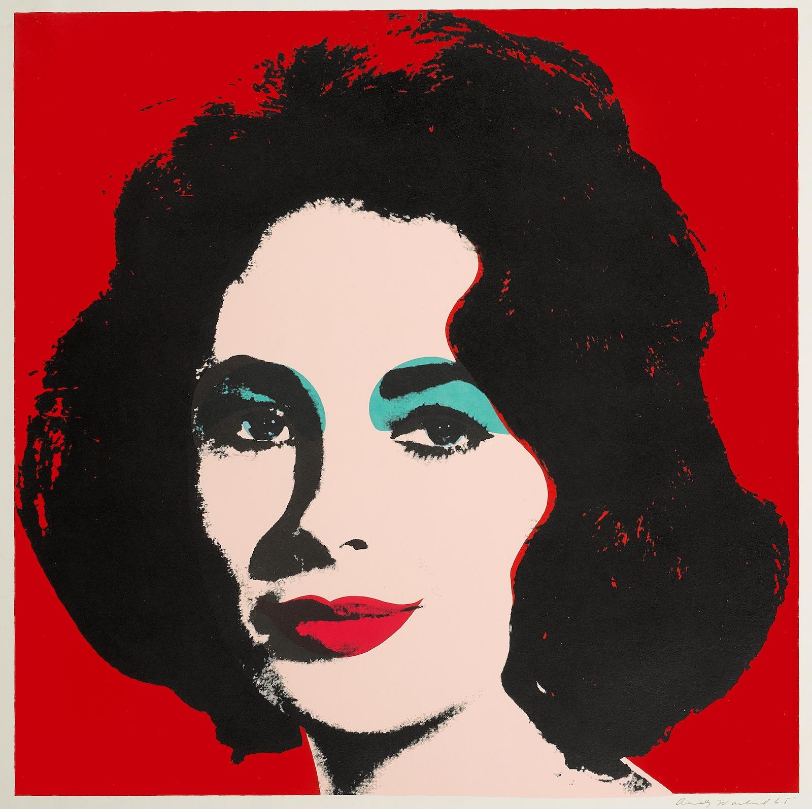 Figurative Print de Andy Warhol - Liz F&S II.7