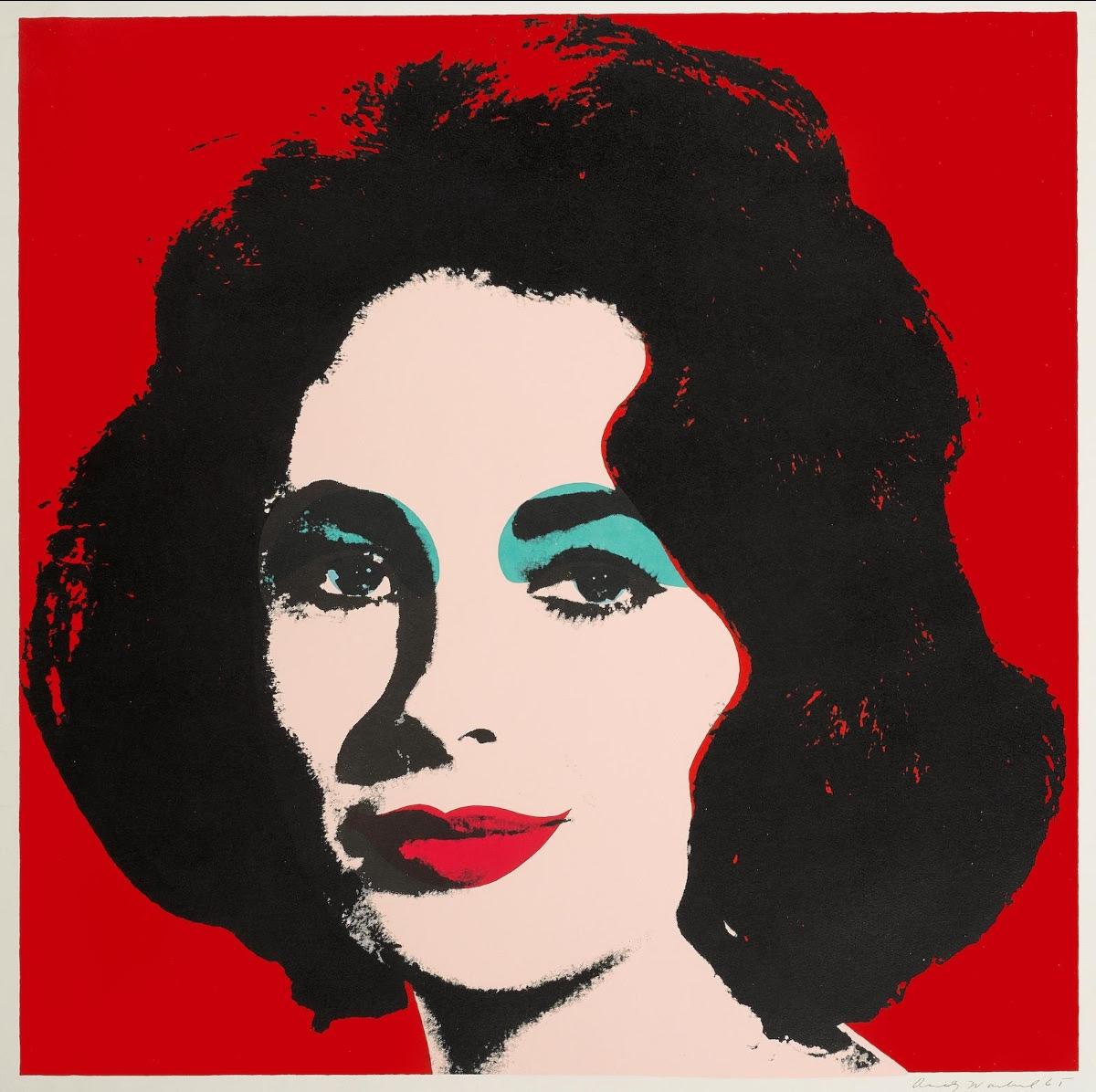 Andy Warhol Figurative Print – Liz (FS II.7)