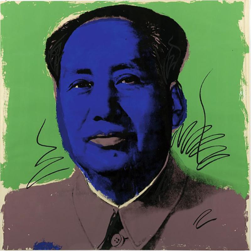 Andy Warhol Portrait Print - Mao