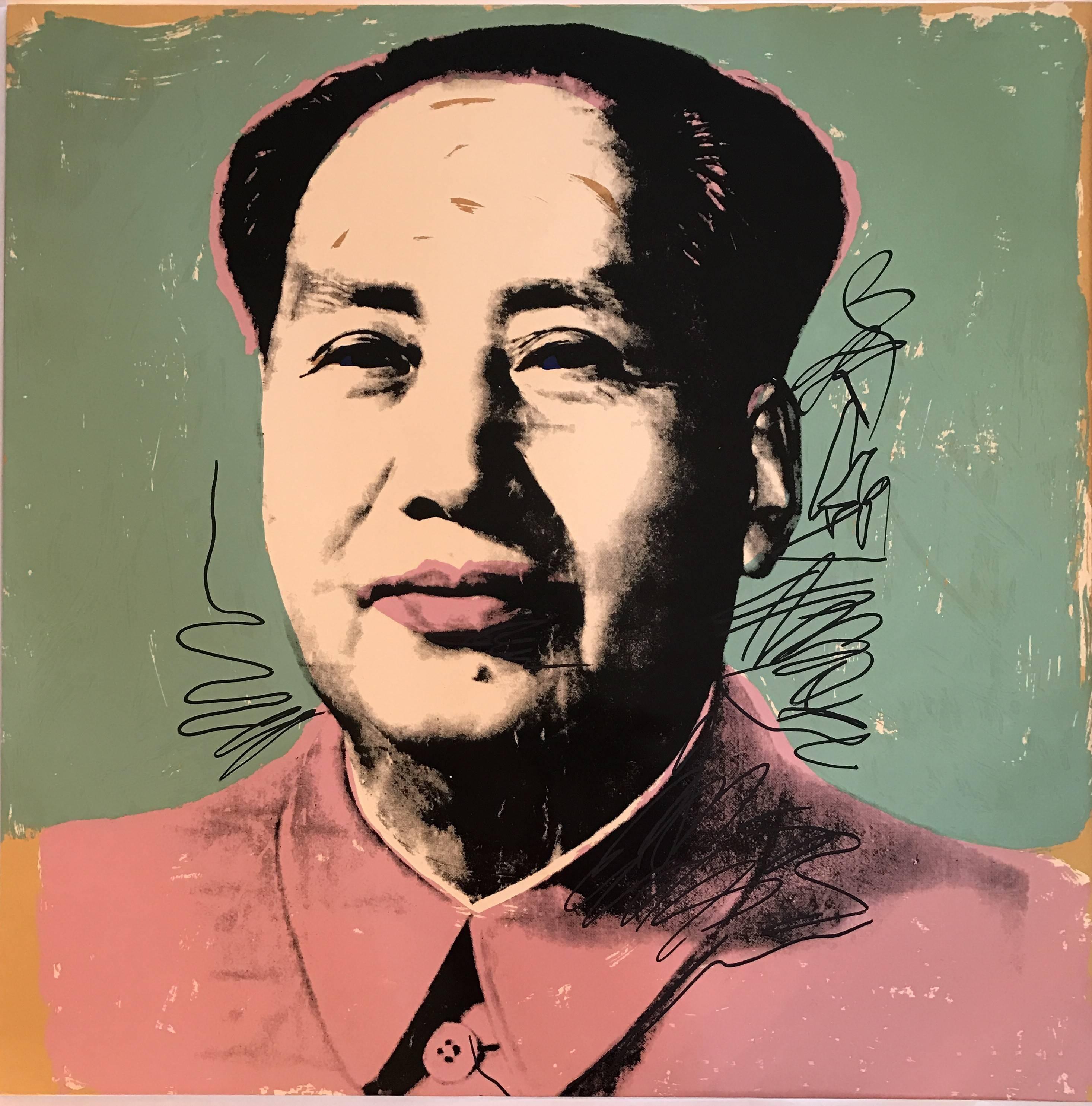 Andy Warhol Portrait Print - Mao F.S.II.95