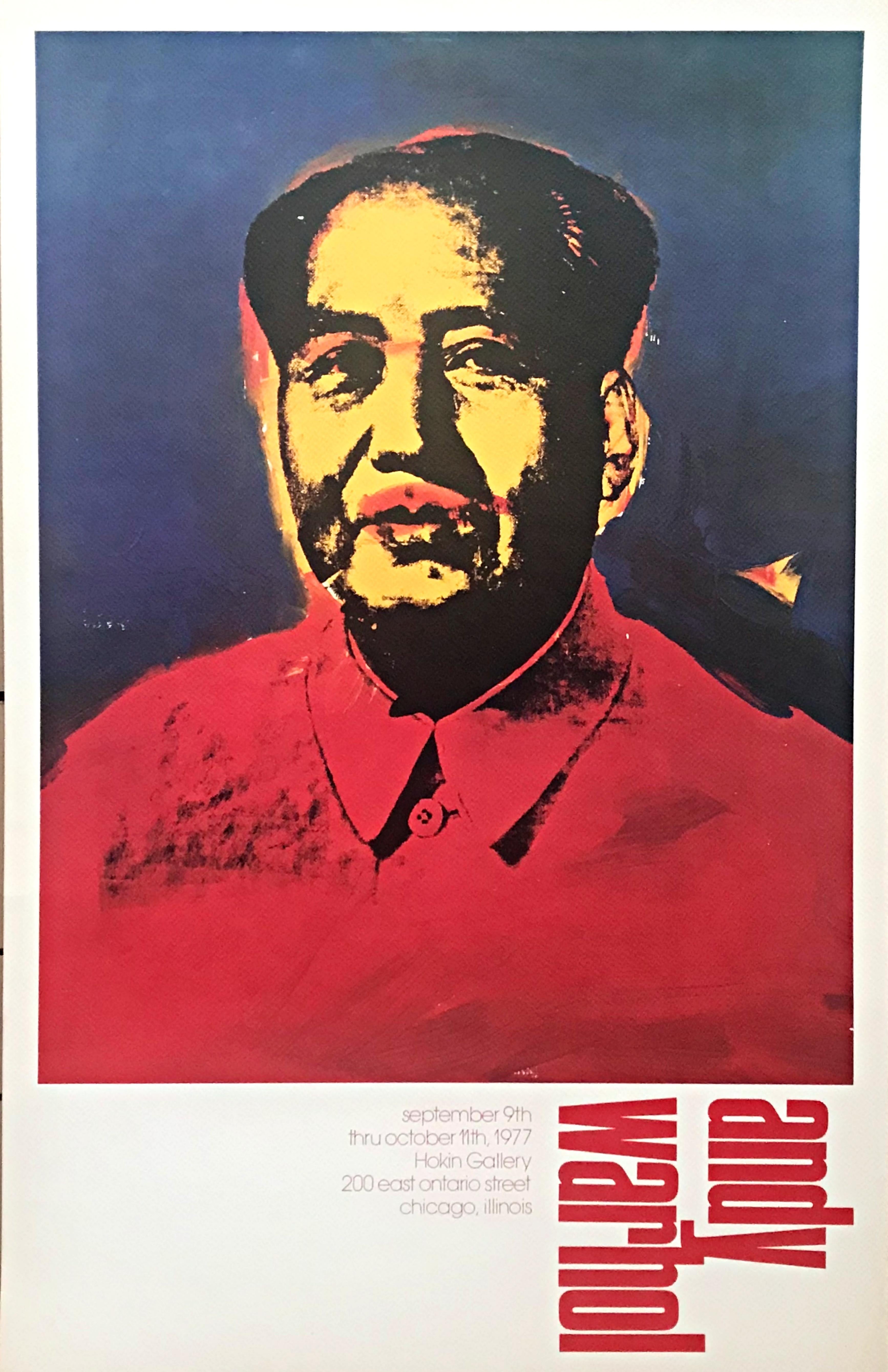 Mao, offset lithograph poster on rag paper, 1977 Andy Warhol lifetime edition