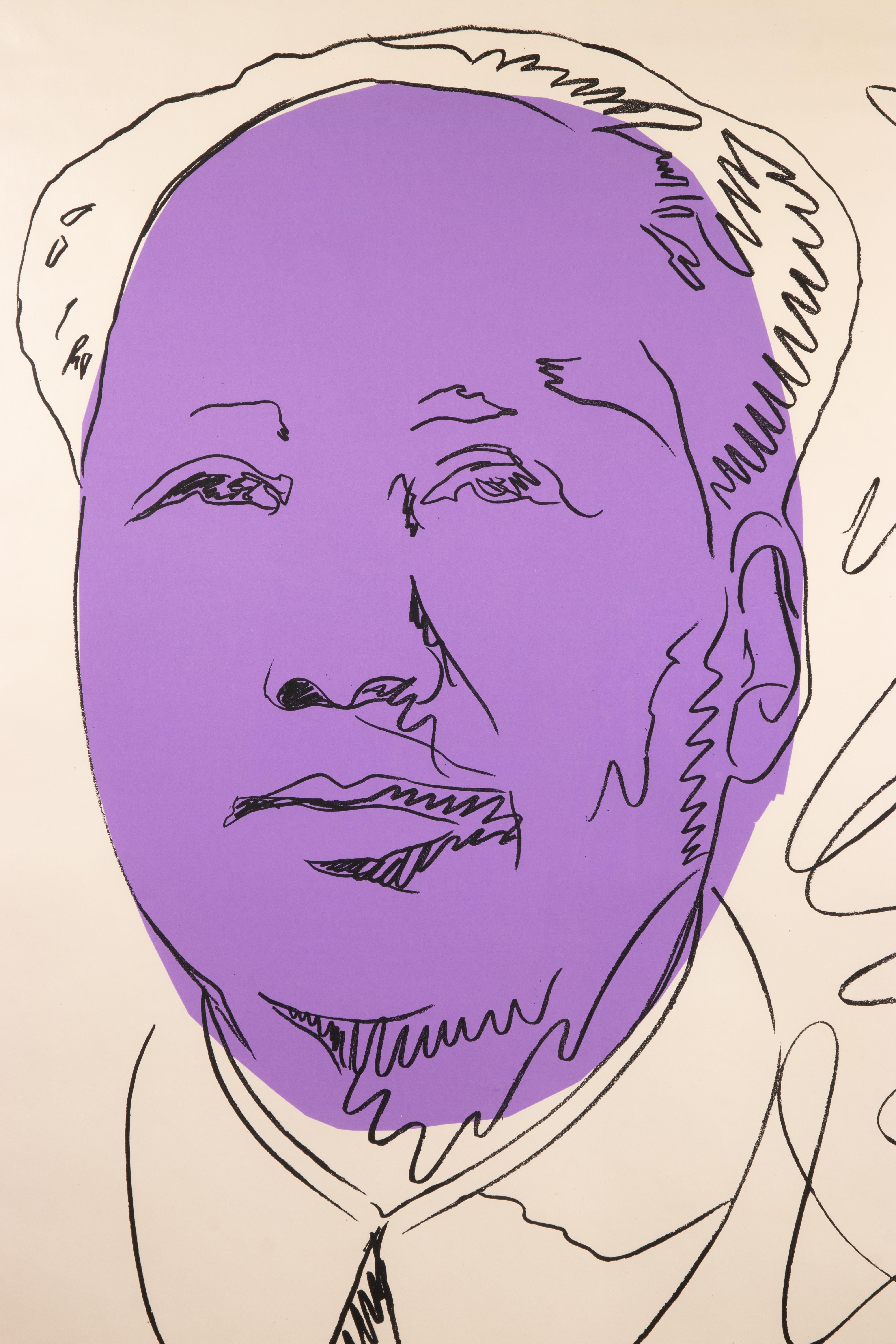 Mao – Siebdruck von Andy Warhol – 1974 im Angebot 1