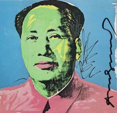 Mao Tse-Tung - Vintage Offset and Silkscreen Hand-Signed by Andy Warhol - 1972