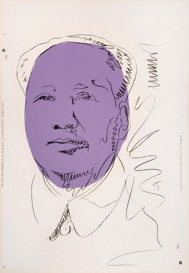 Andy Warhol Mao, Wallpaper For Sale at 1stDibs
