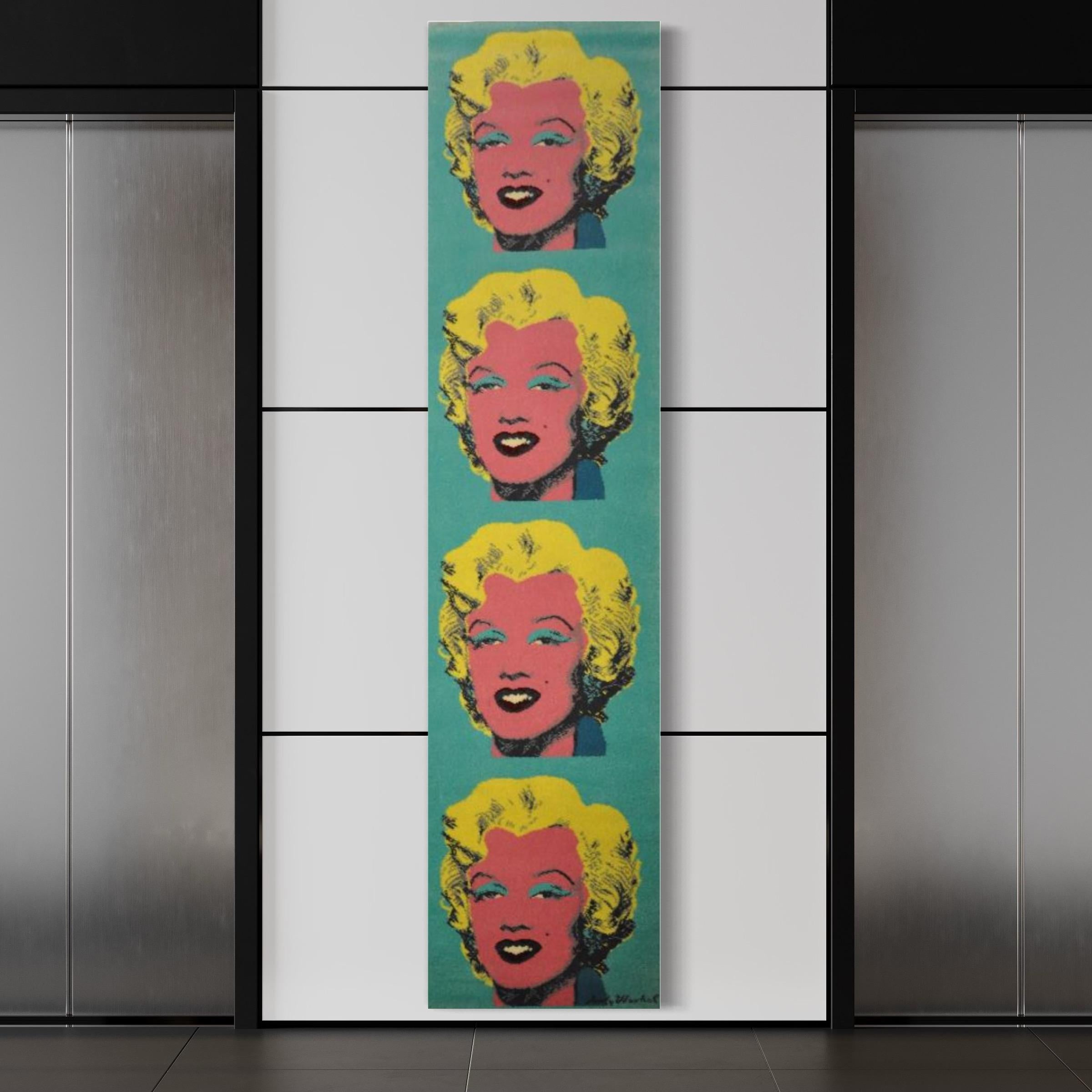 Marilyn in Blue, Andy Warhol, 1964/1997, Hand woven tapestry, Pop Art  1