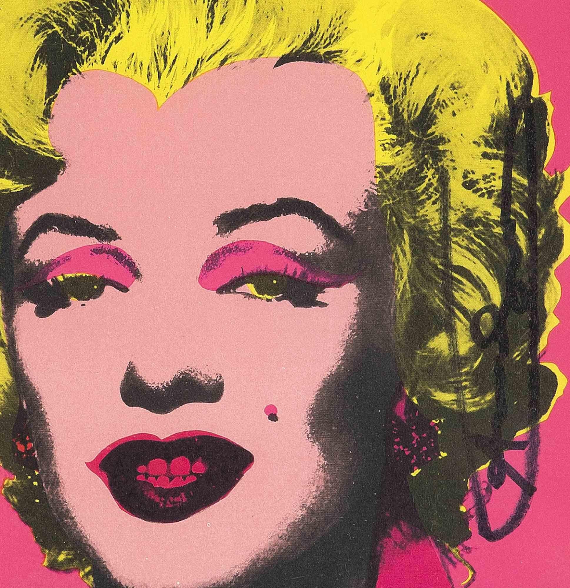 Marilyn Invitation - Original Screen Print by Andy Warhol - 1981 1