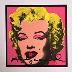 Marilyn Invitation - Original Screen Print by Andy Warhol - 1981