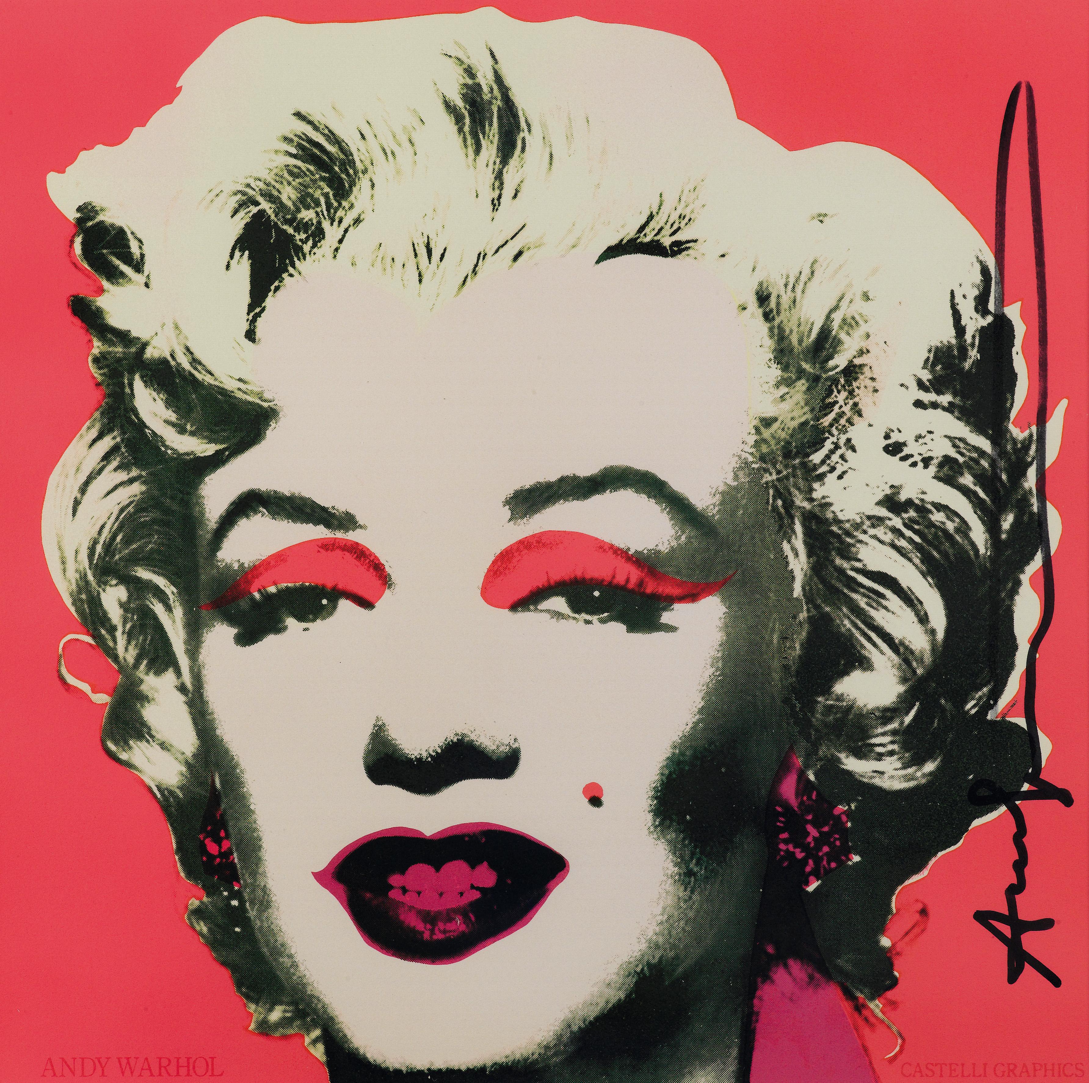 Marilyn Invitation is an original colored serigraph realized in 1981 by the Pop artist Andy Warhol.

Printed by Castelli Graphics. Signed with a black marker pen on the right. Very good conditions. Including frame: 66.4 x 66 cm.

It was created as a