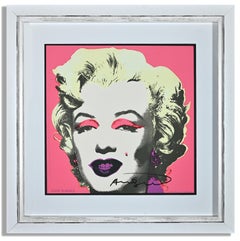 Marilyn Monroe Announcement - Original Screen Print by Andy Warhol - 1981