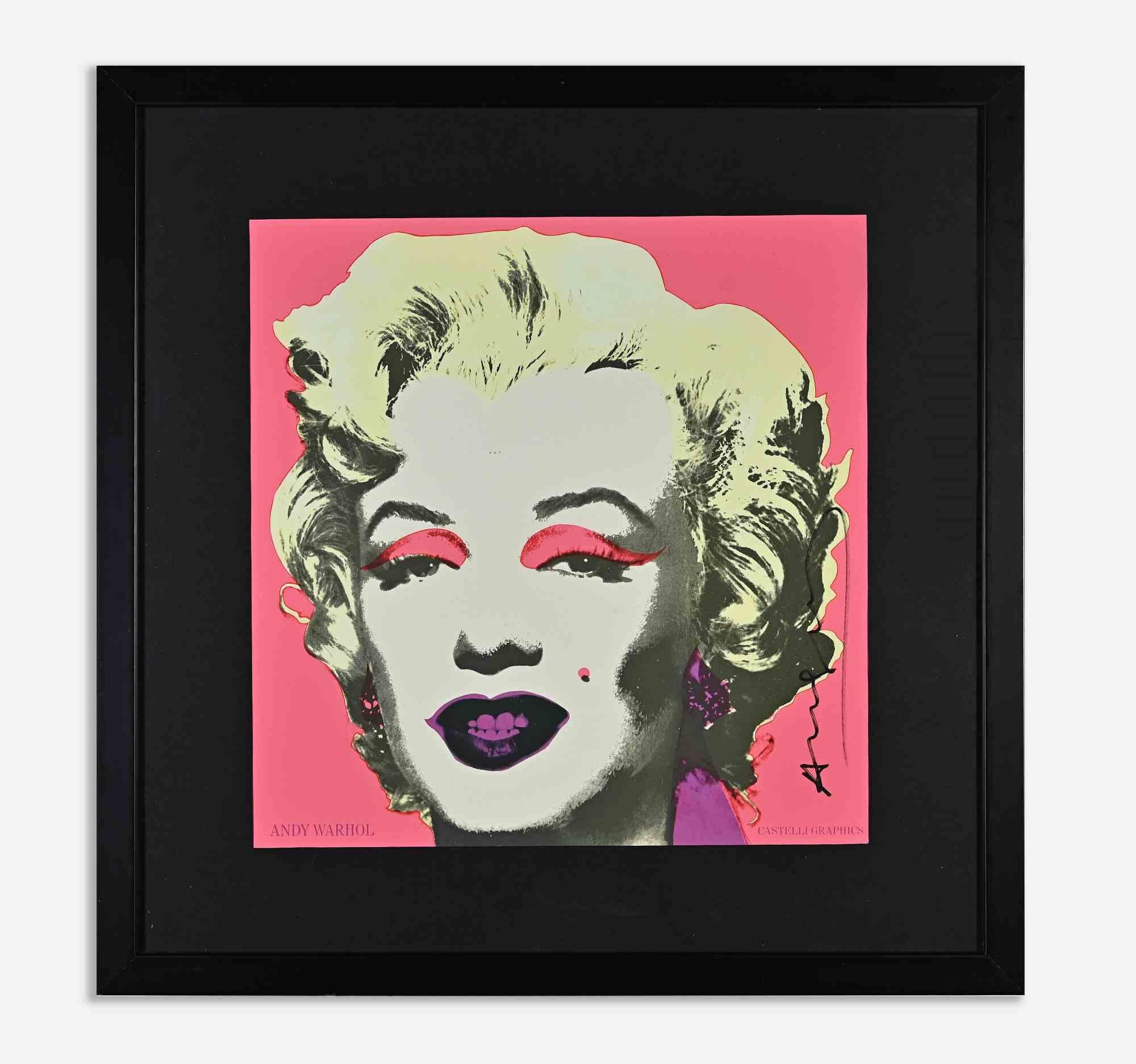 Andy Warhol Portrait Print - Marilyn Monroe Announcement - Screen Print  - 1981