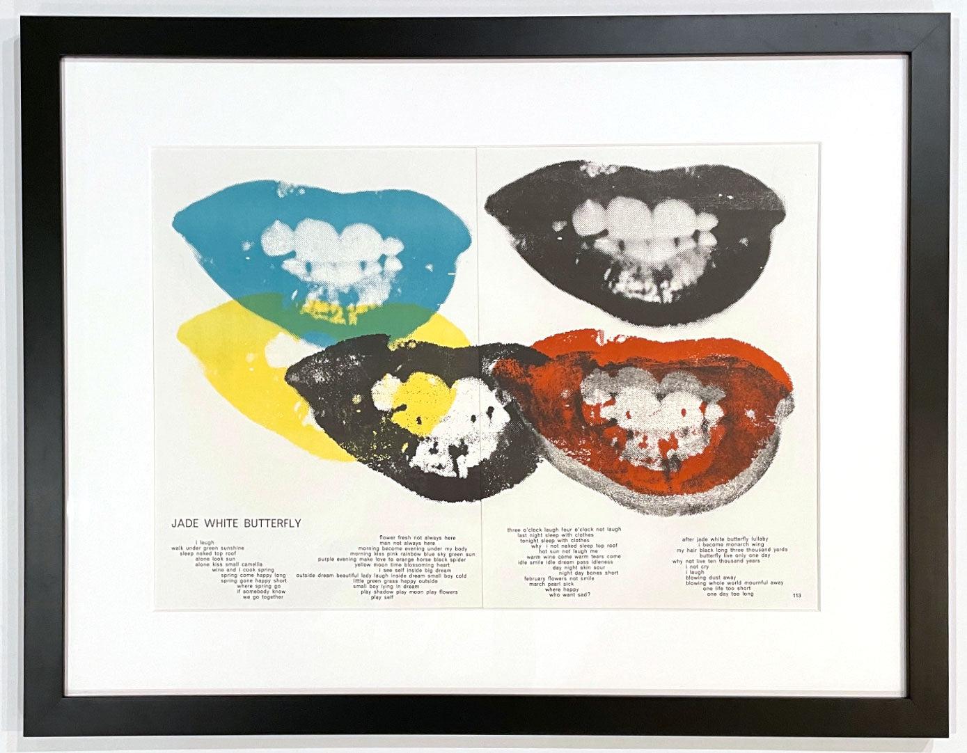 Marilyn Monroe Ich liebe deinen Kuss für immer für immer, von 1¢ Life – Print von Andy Warhol