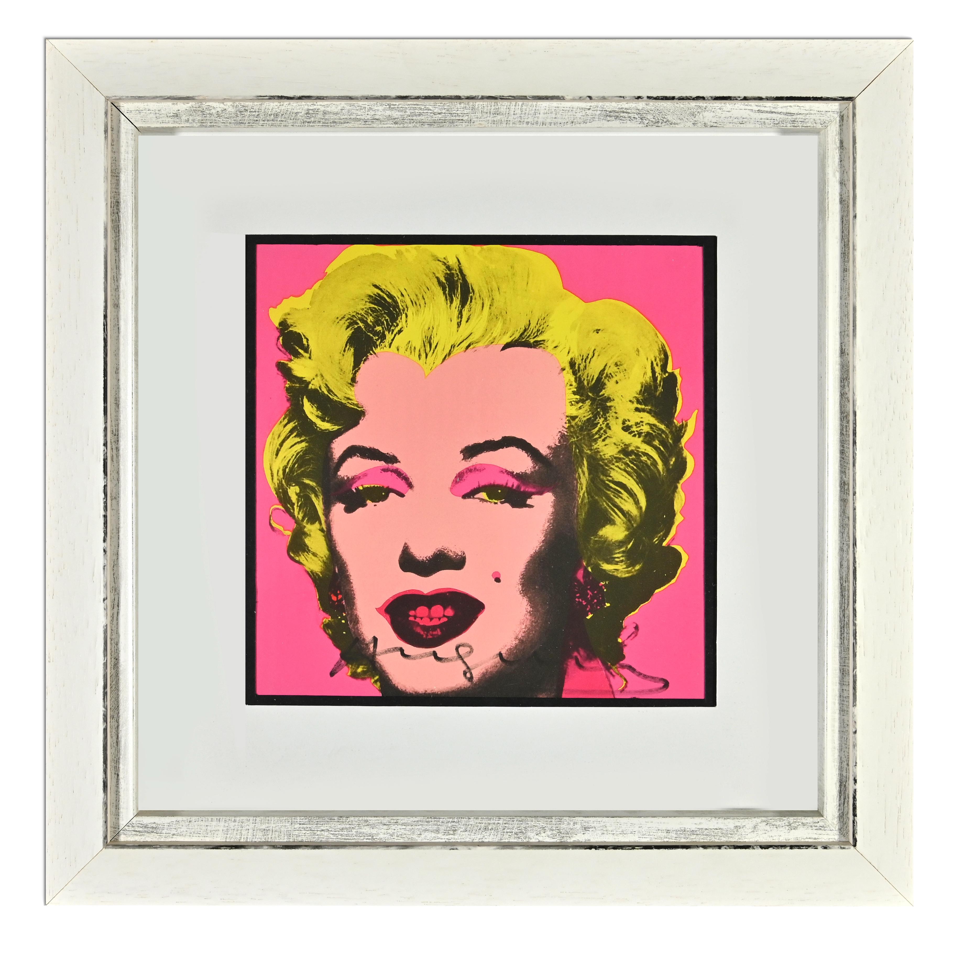Carte d'invitation Marilyn Monroe - Srigraphie d'aprs Andy Warhol - 1981 1