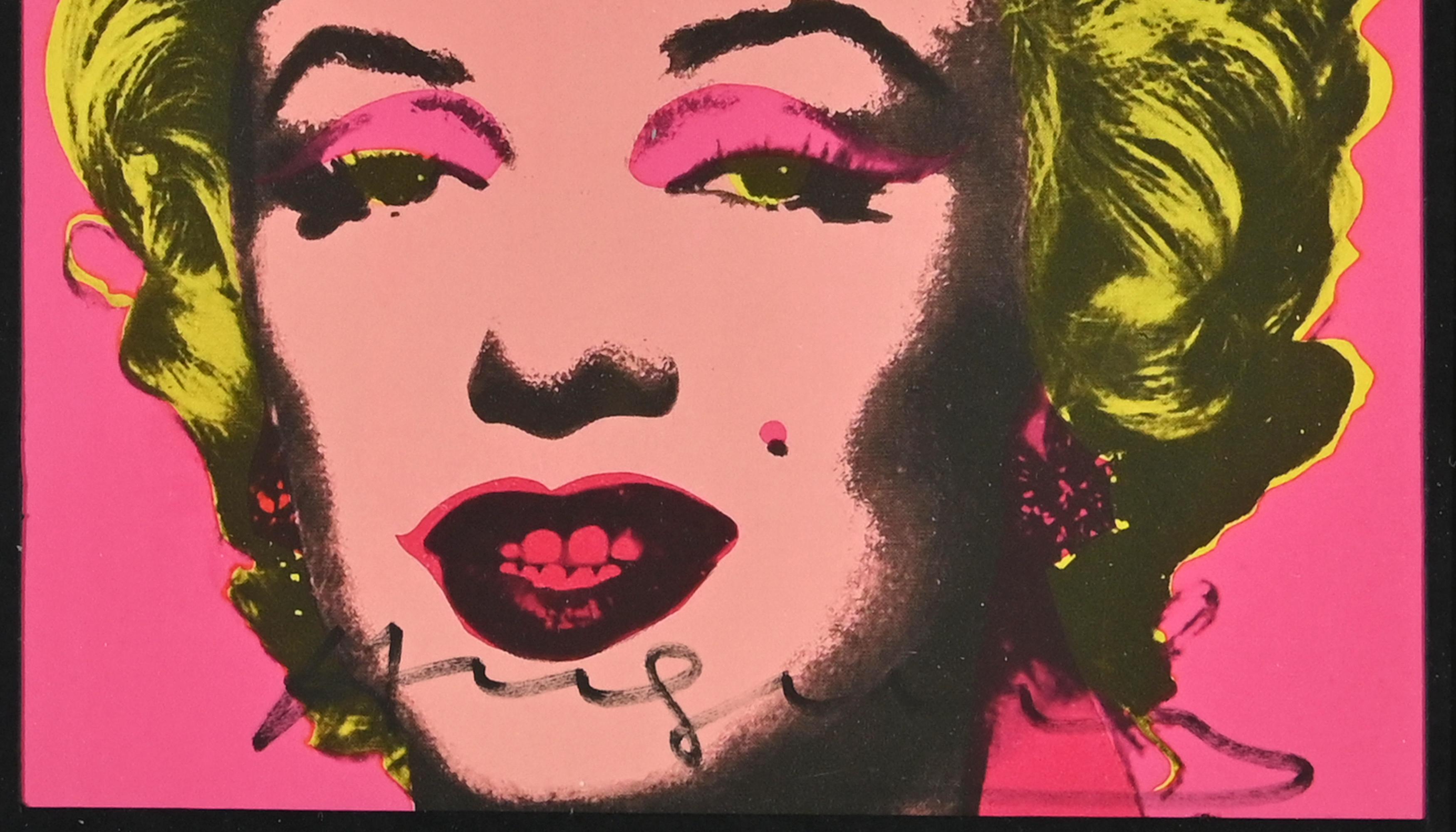 Carte d'invitation Marilyn Monroe - Srigraphie d'aprs Andy Warhol - 1981 3