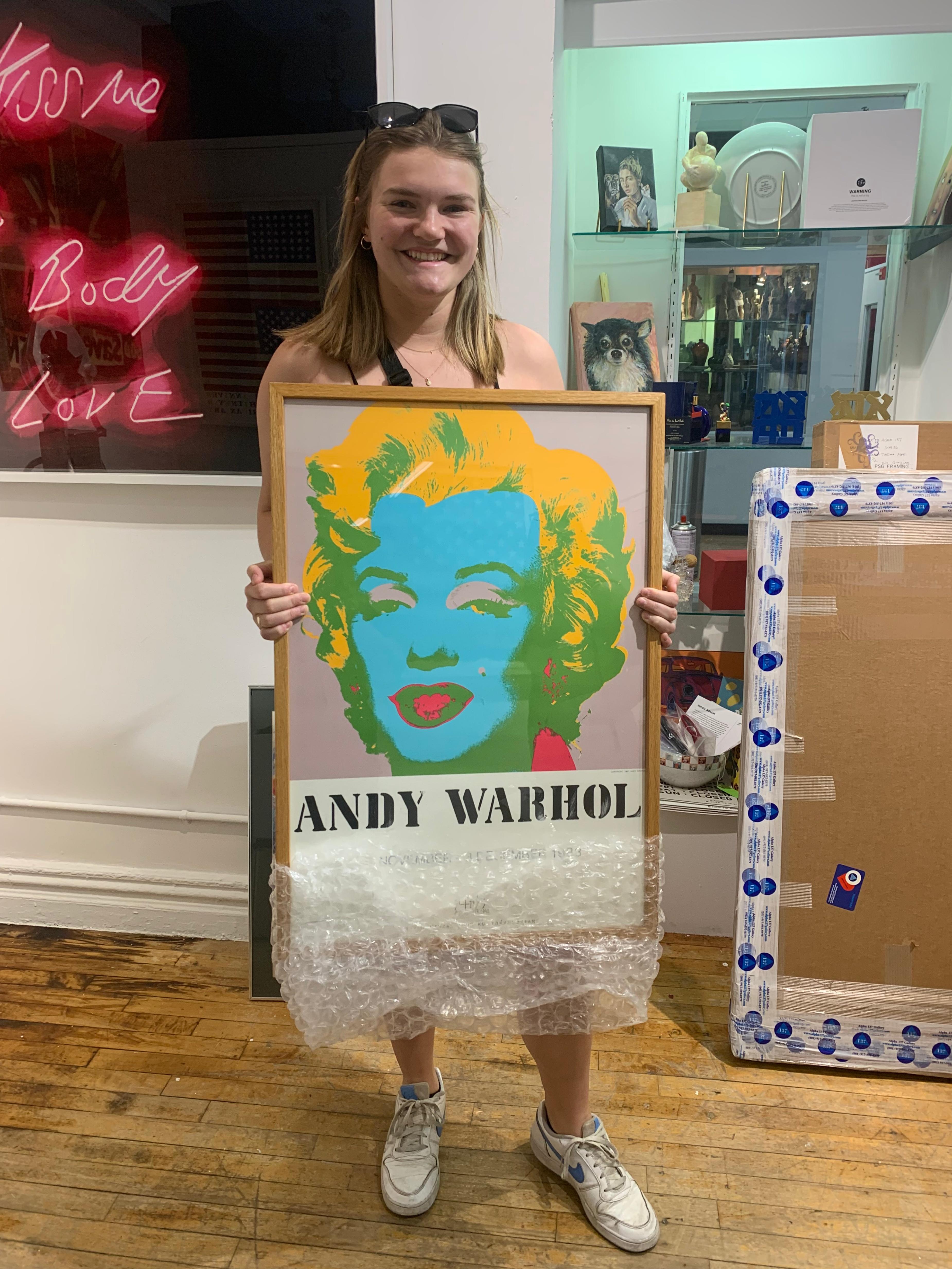 Andy Warhol, rare affiche d'exposition de toute une vie de Marilyn Monroe à Tokyo, Japon 2
