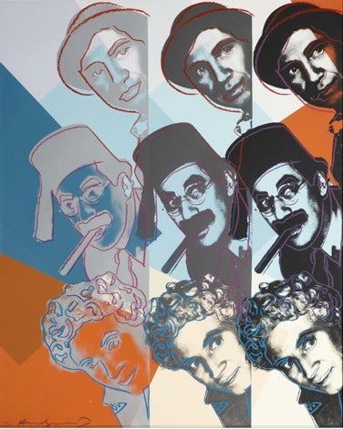 Andy Warhol Portrait Print - Marx Brothers (FS II.232) 