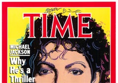 Michael Jackson  Time original pop art vintage poster